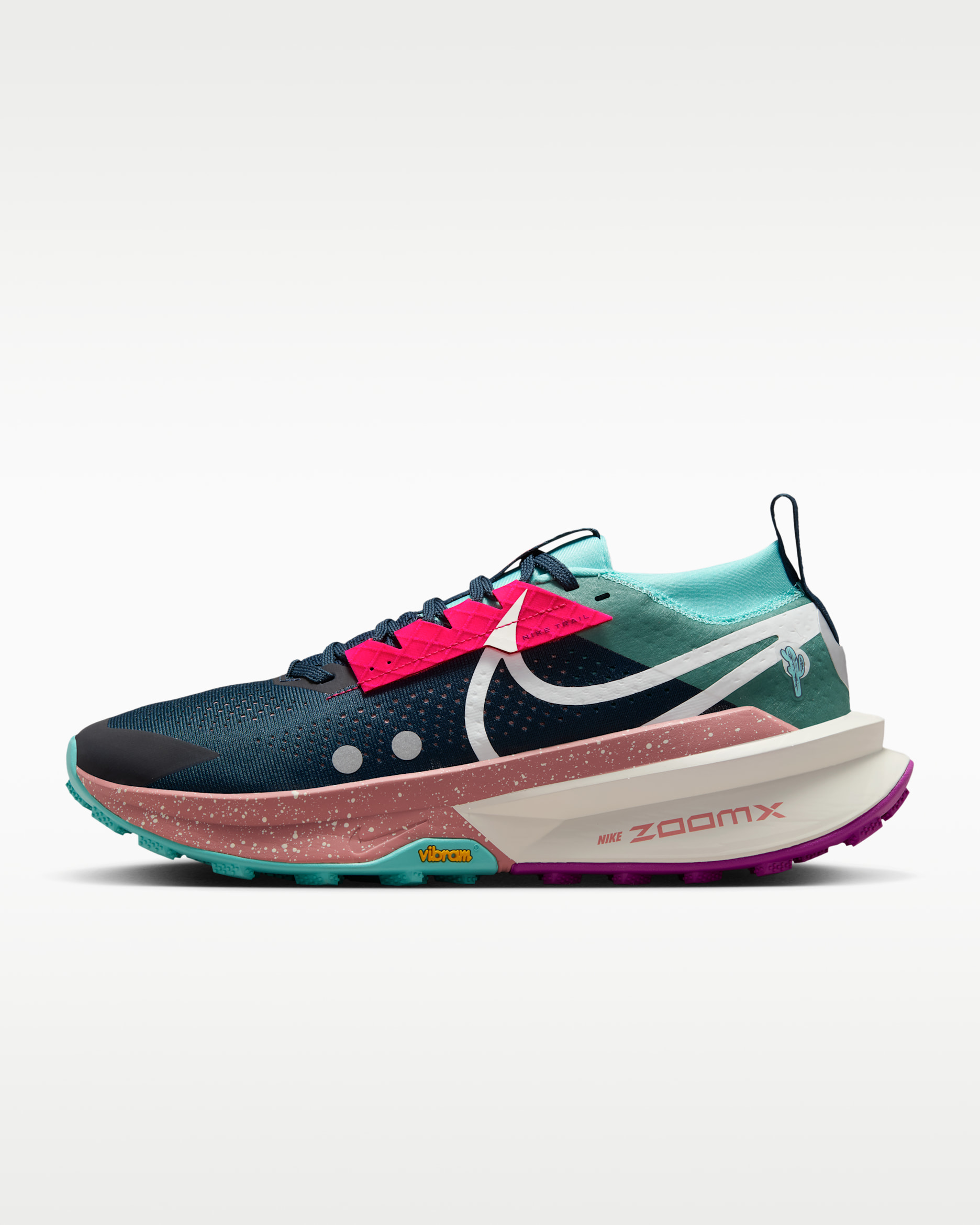 รองเท้าวิ่งเทรลผู้ชาย Nike Zegama 2 - Armory Navy/Green Frost/Vivid Grape/Sail