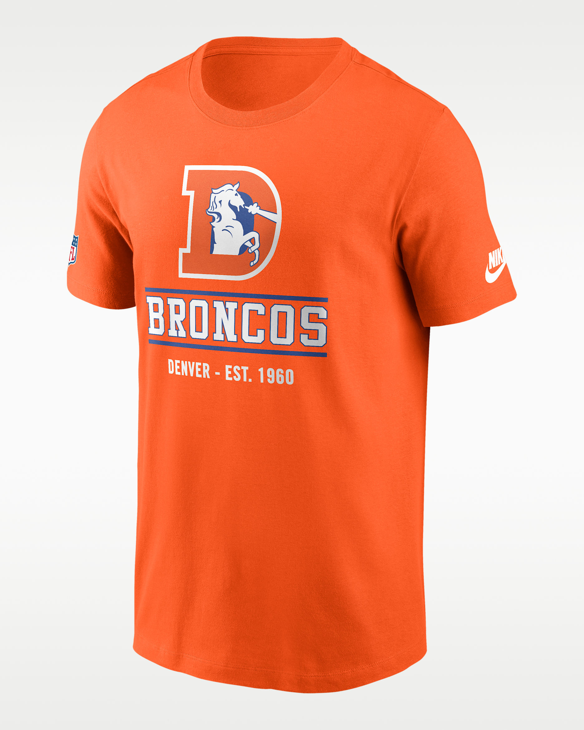 Denver Broncos Essential Men's Nike Dri-FIT NFL Long-Sleeve T-Shirt - Orange