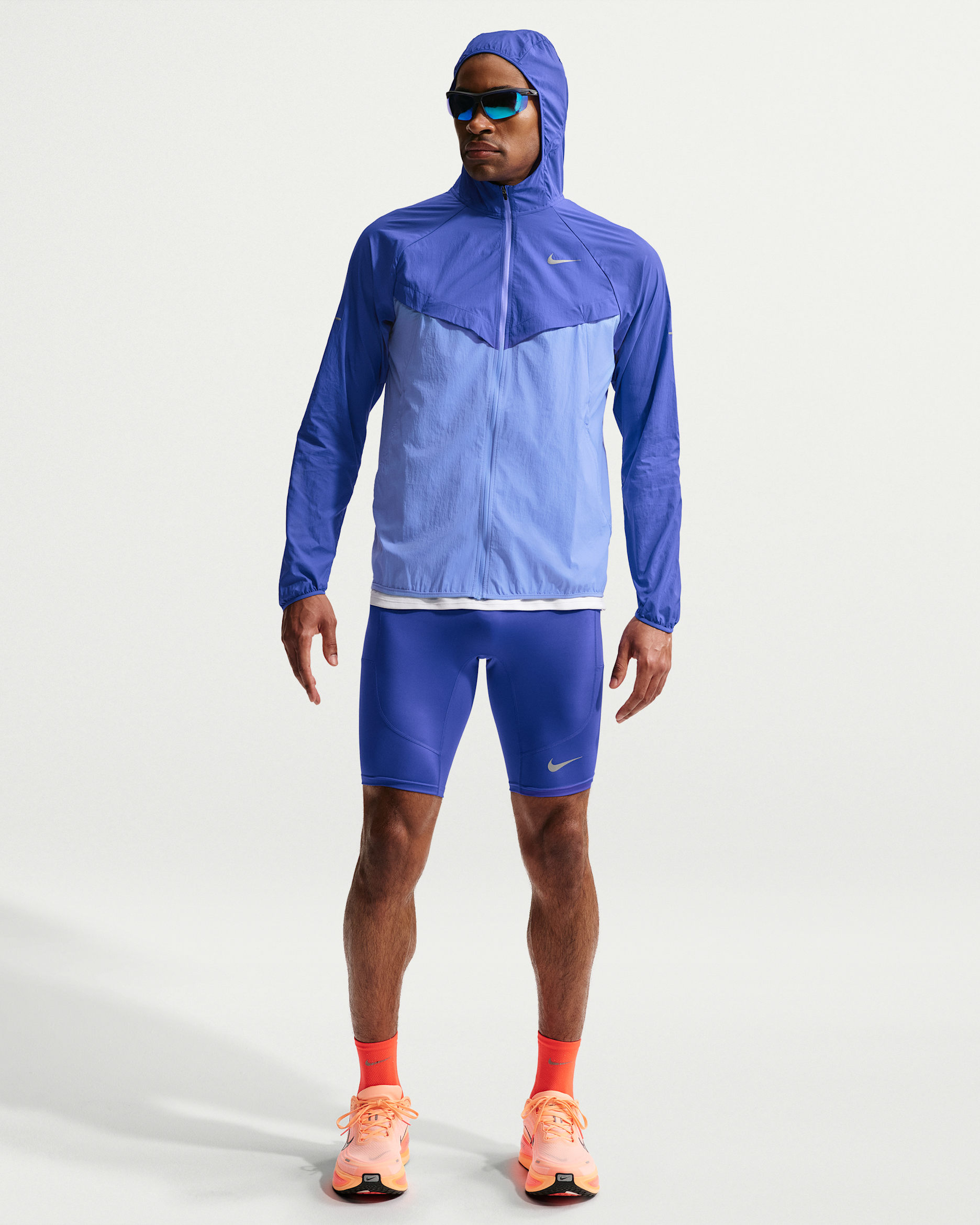 Mallas de correr Dri-FIT de medio largo Nike Stride - Hombre - Lapislázuli