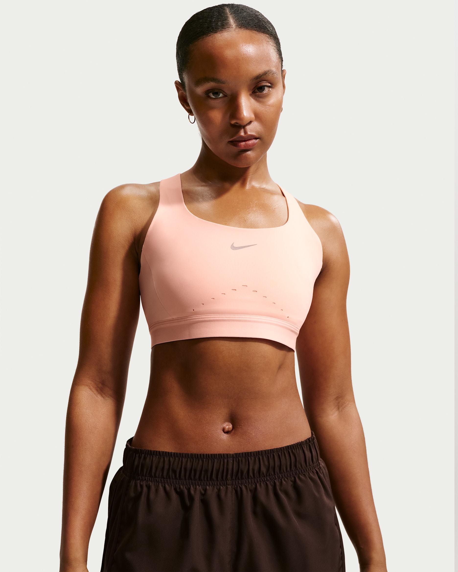 Nike Swift Women's High-Support Lightly Lined Sports Bra - Arctic Orange