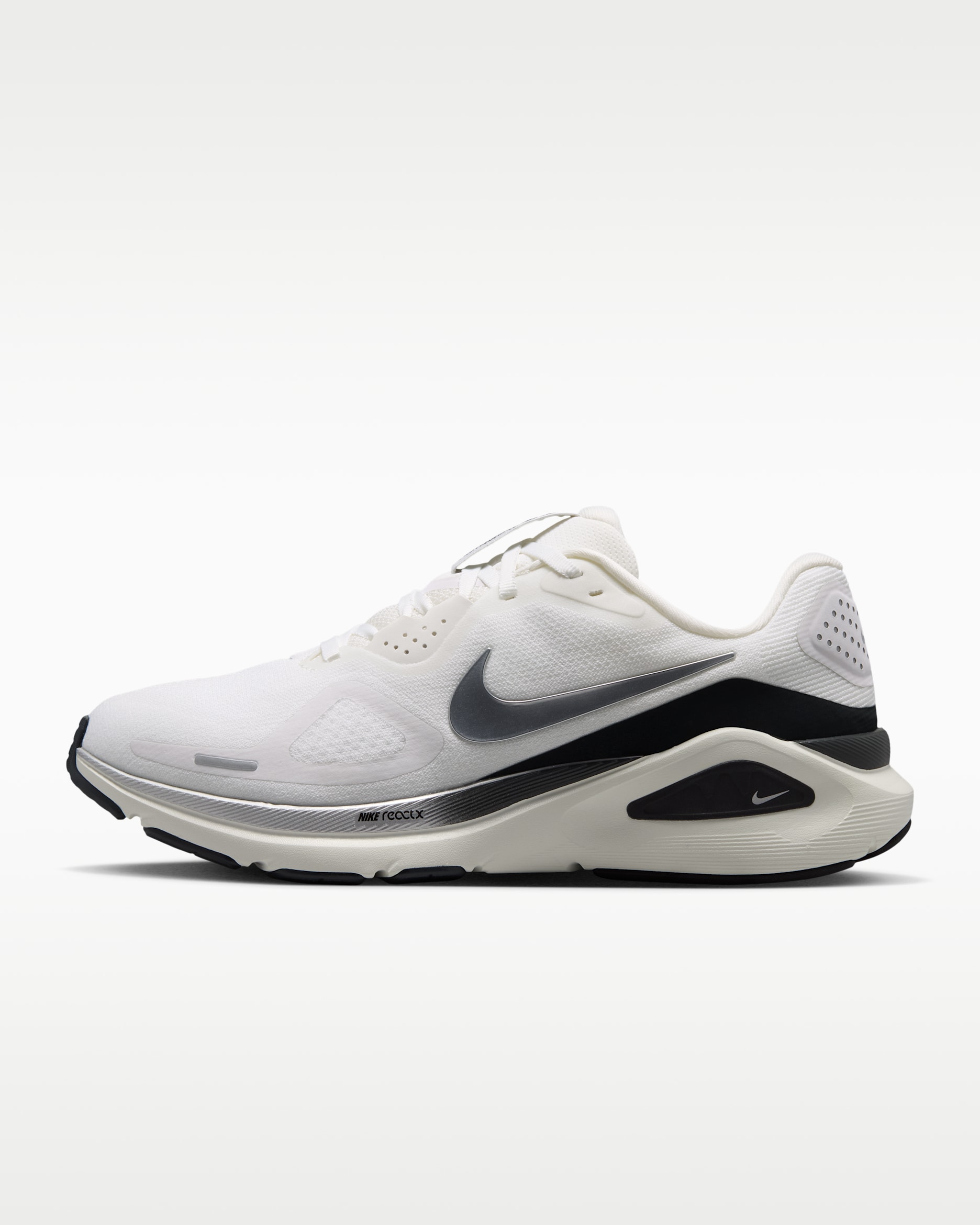 Nike Structure 26 Women's Road Running Shoes - Summit White/Anthracite/Sail/Metallic Silver