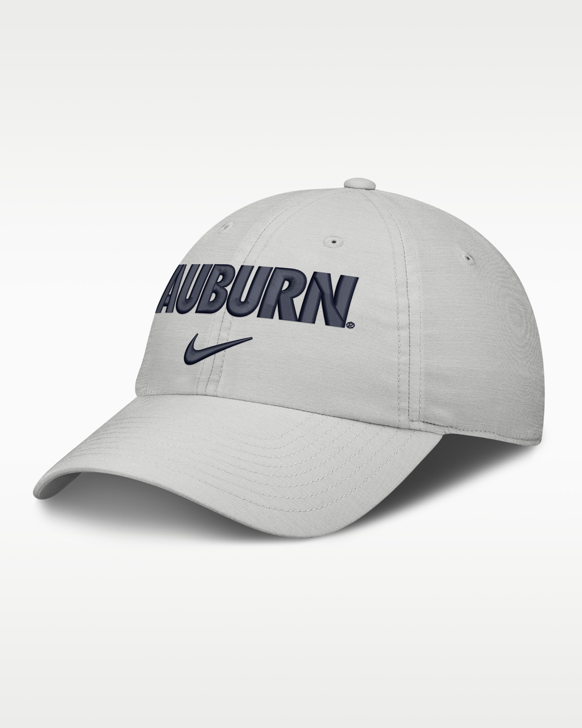 Auburn Sideline Club Practice Men's Nike College Adjustable Hat - Photon Dust