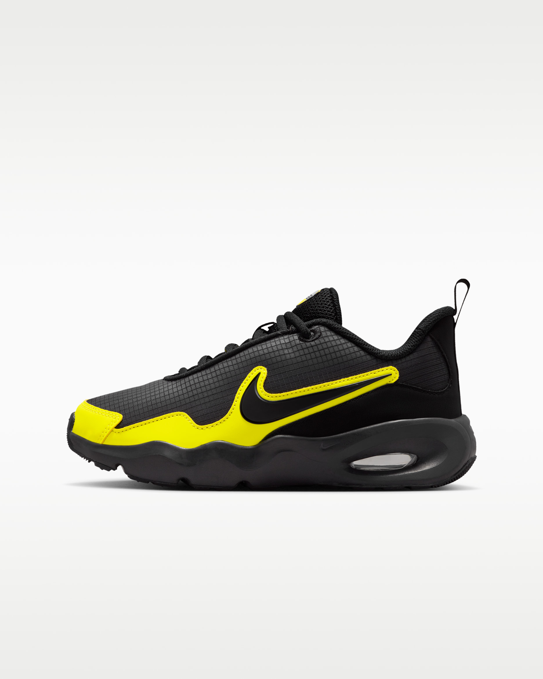 Tenis para niños grandes Nike Air Max Nova - Negro/Amarillo sónico/Negro