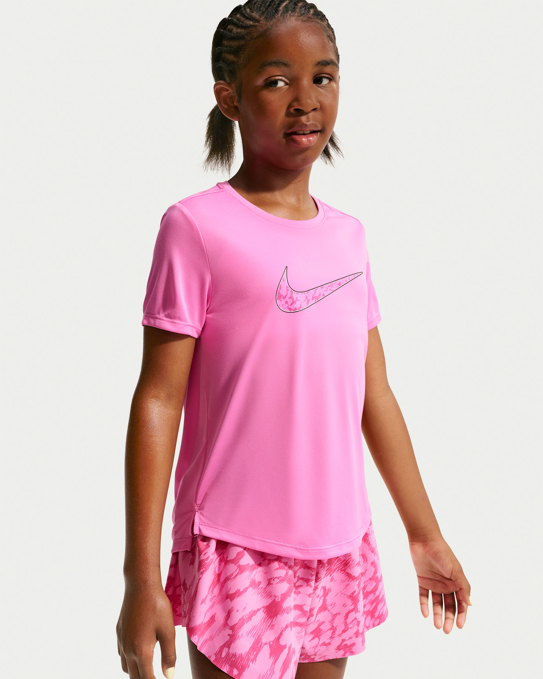 Haut Nike Pro pour pré-ado (fille) - Playful Pink