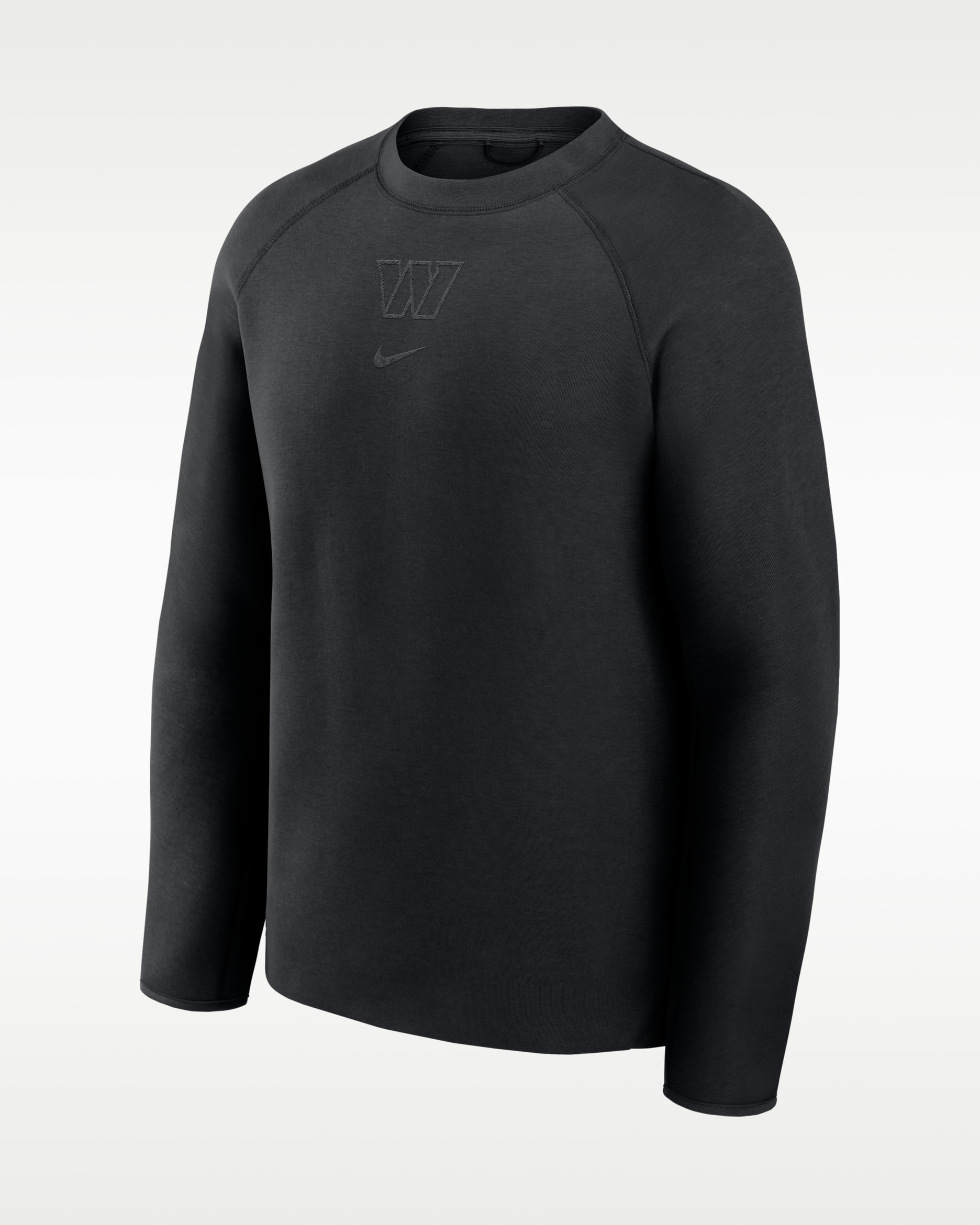 Washington Commanders Tech Fleece Men's Nike NFL Pullover Crew - Black