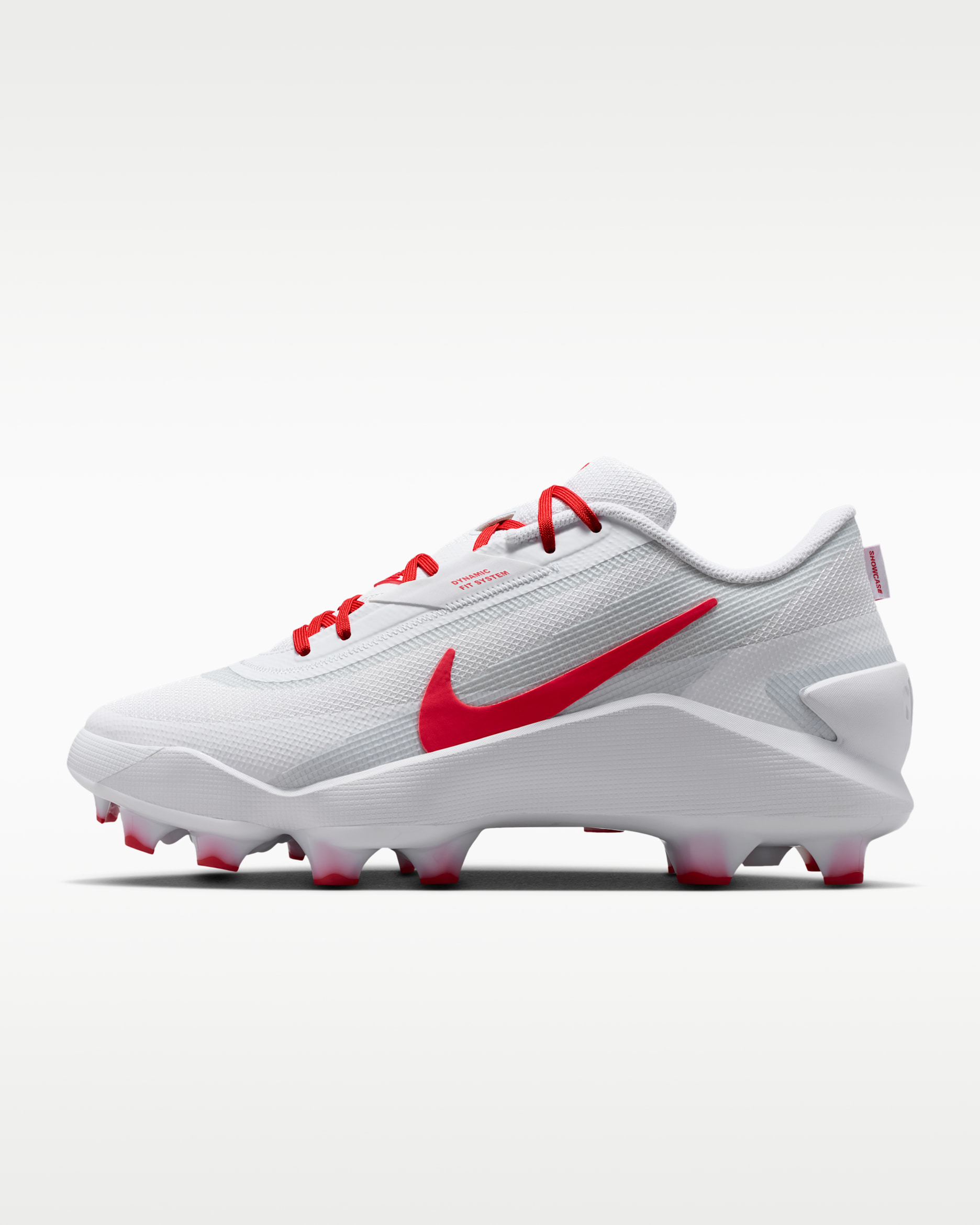 Nike Diamond Showcase MCS Baseball Cleats - White/University Red