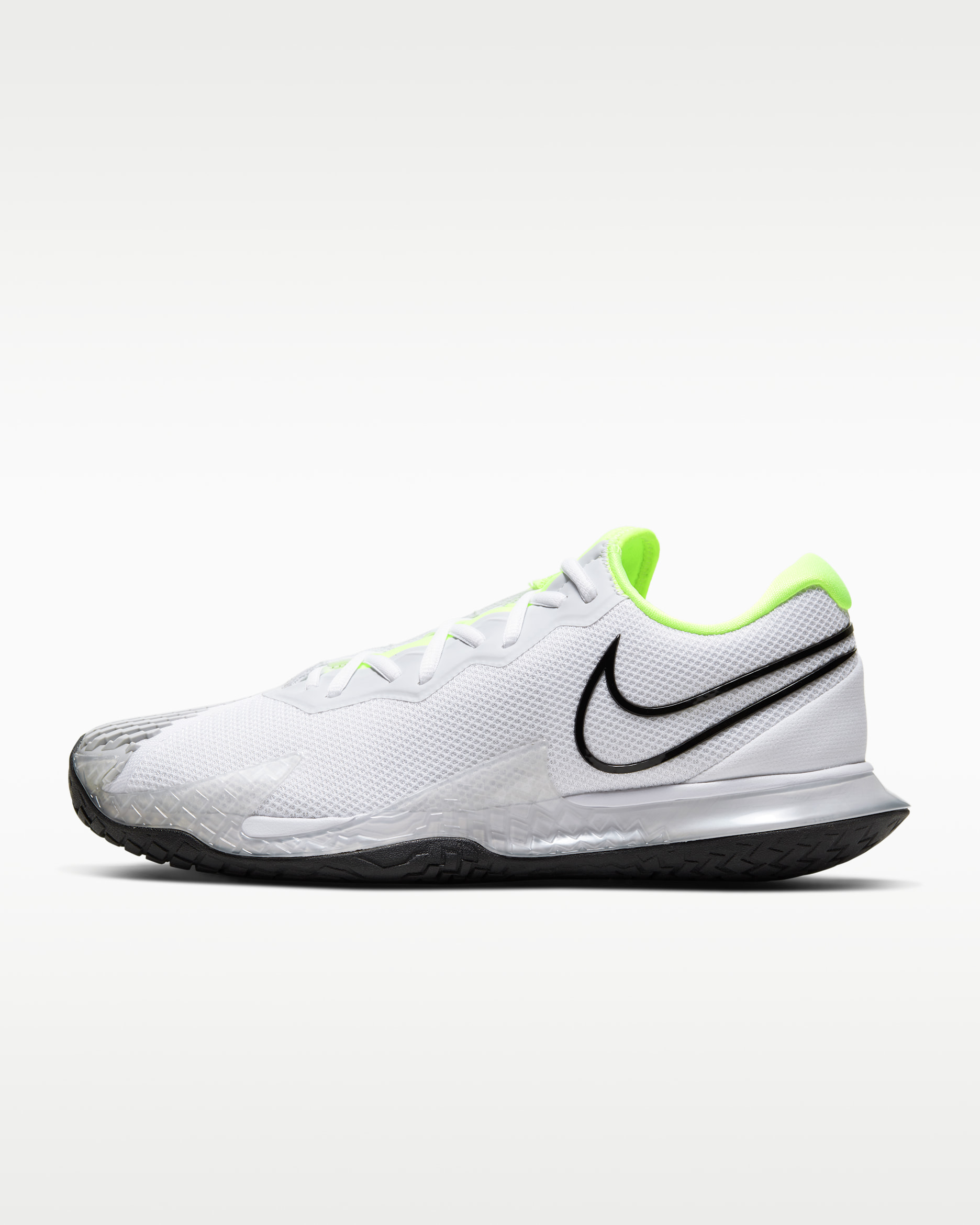 Calzado de tenis de cancha dura para hombre NikeCourt Air Zoom Vapor Cage 4 - Blanco/Volt/Platino puro/Negro
