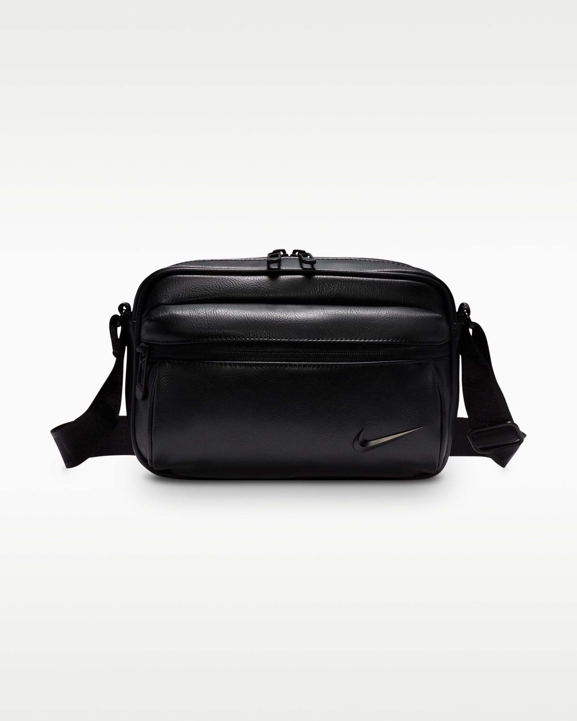 Nike Heritage Premium Cross-Body Bag (3L) - Black/Black/SM BLK ELCTRDEP