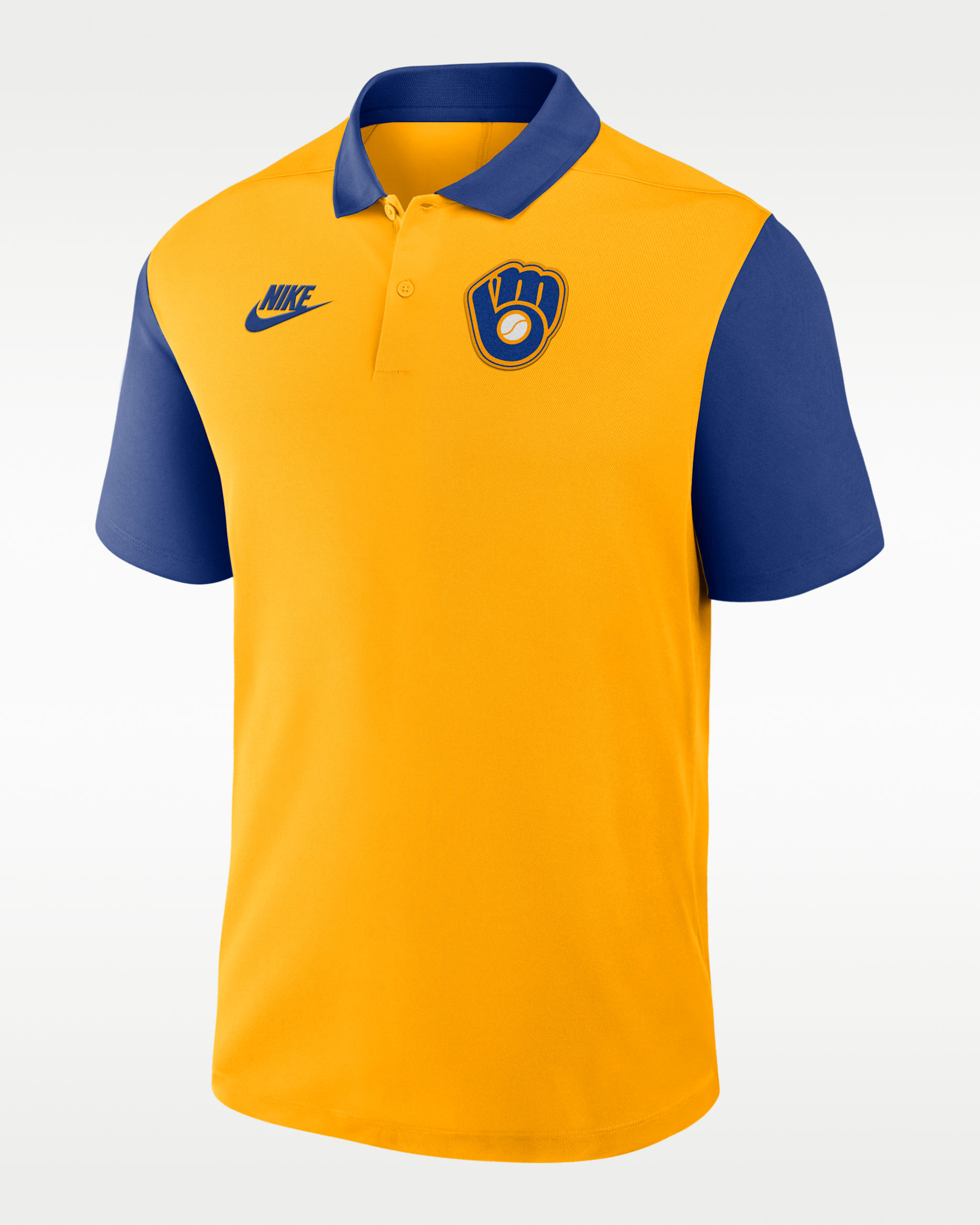 Milwaukee Brewers Cooperstown Victory Men's Nike Dri-FIT MLB Polo - Blue