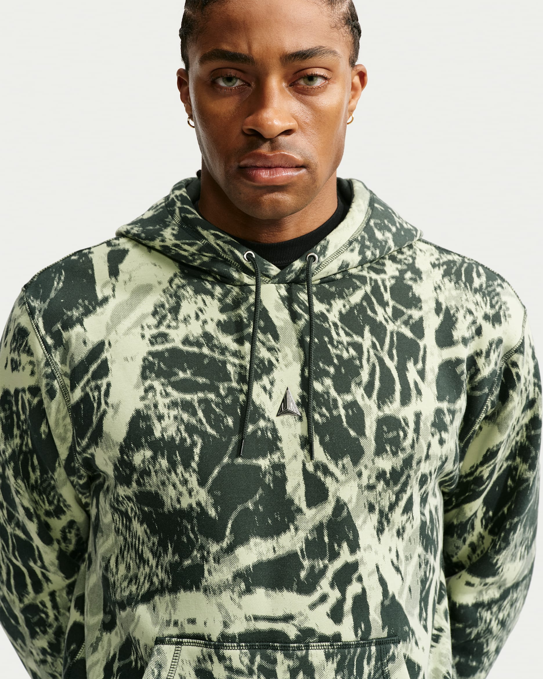 Ja Nike Club Men's Basketball Hoodie - Black Spruce