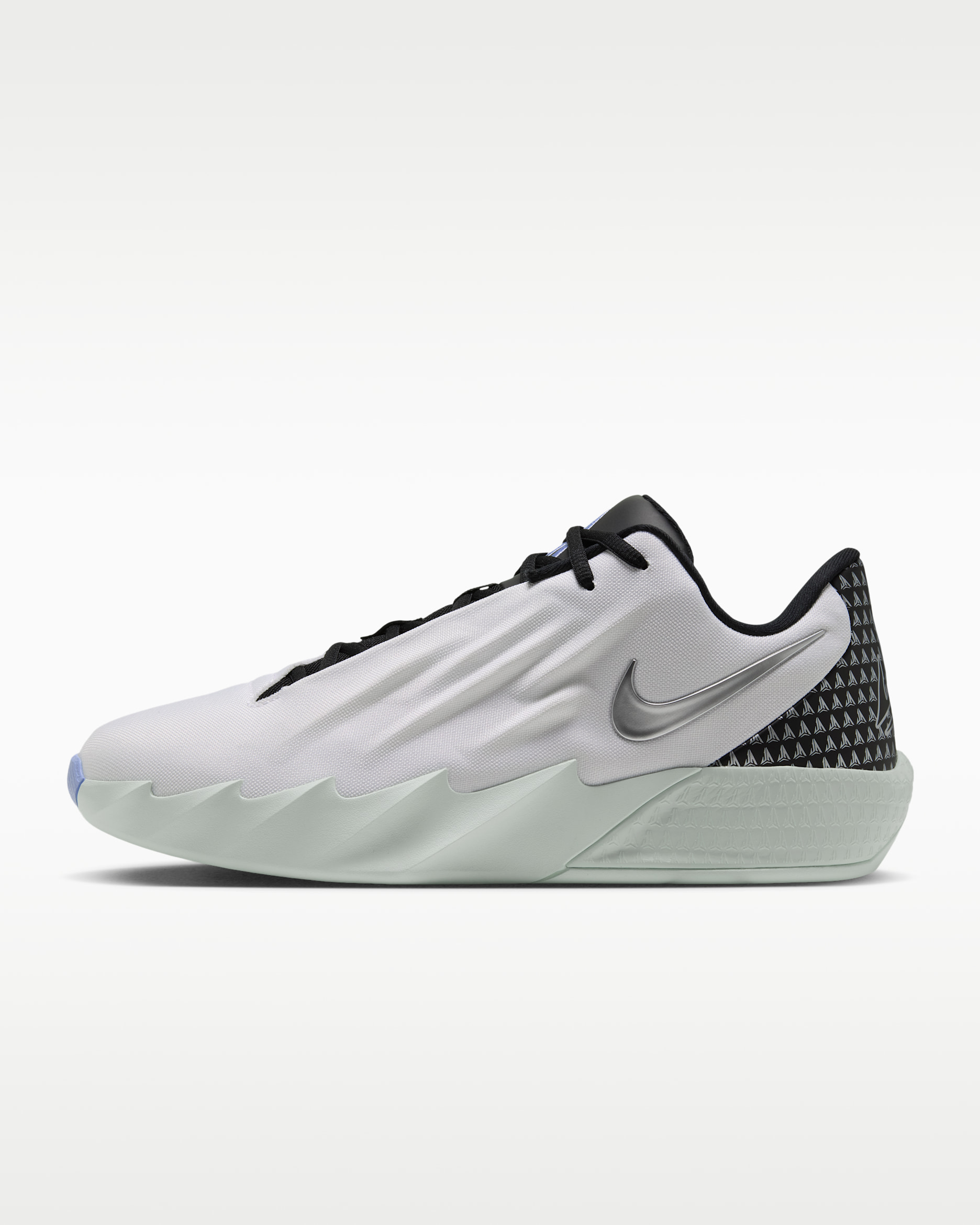 Ja Twelve Time Basketball Shoes - White/Barely Green/Cobalt Bliss/Metallic Silver