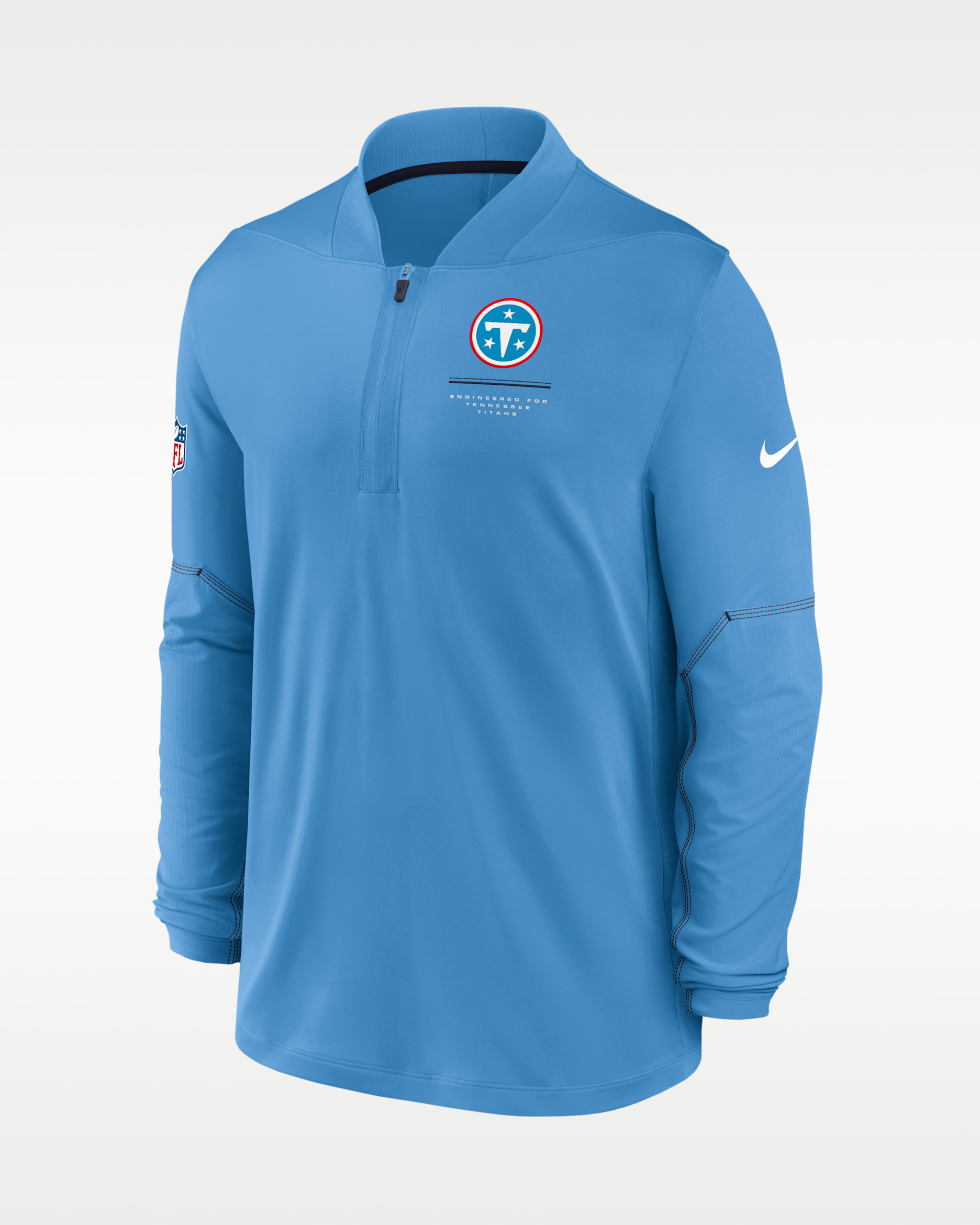 Tennessee Titans Sideline Men's Nike Dri-FIT NFL 1/2-Zip Top - Blue