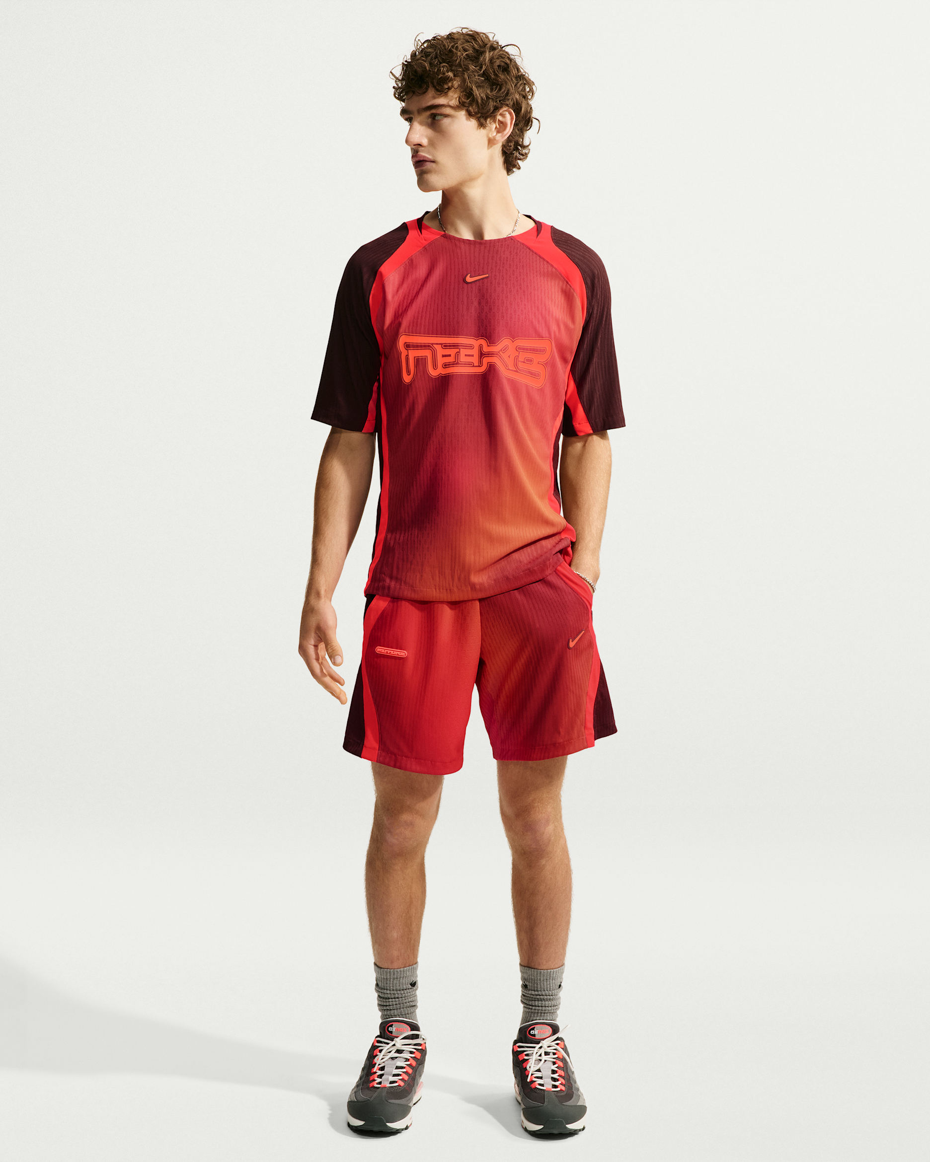 Nike Project F.R.O.G. Men's Dri-FIT ADV Glow Shorts - Bright Crimson/Total Orange/Bright Crimson/University Red