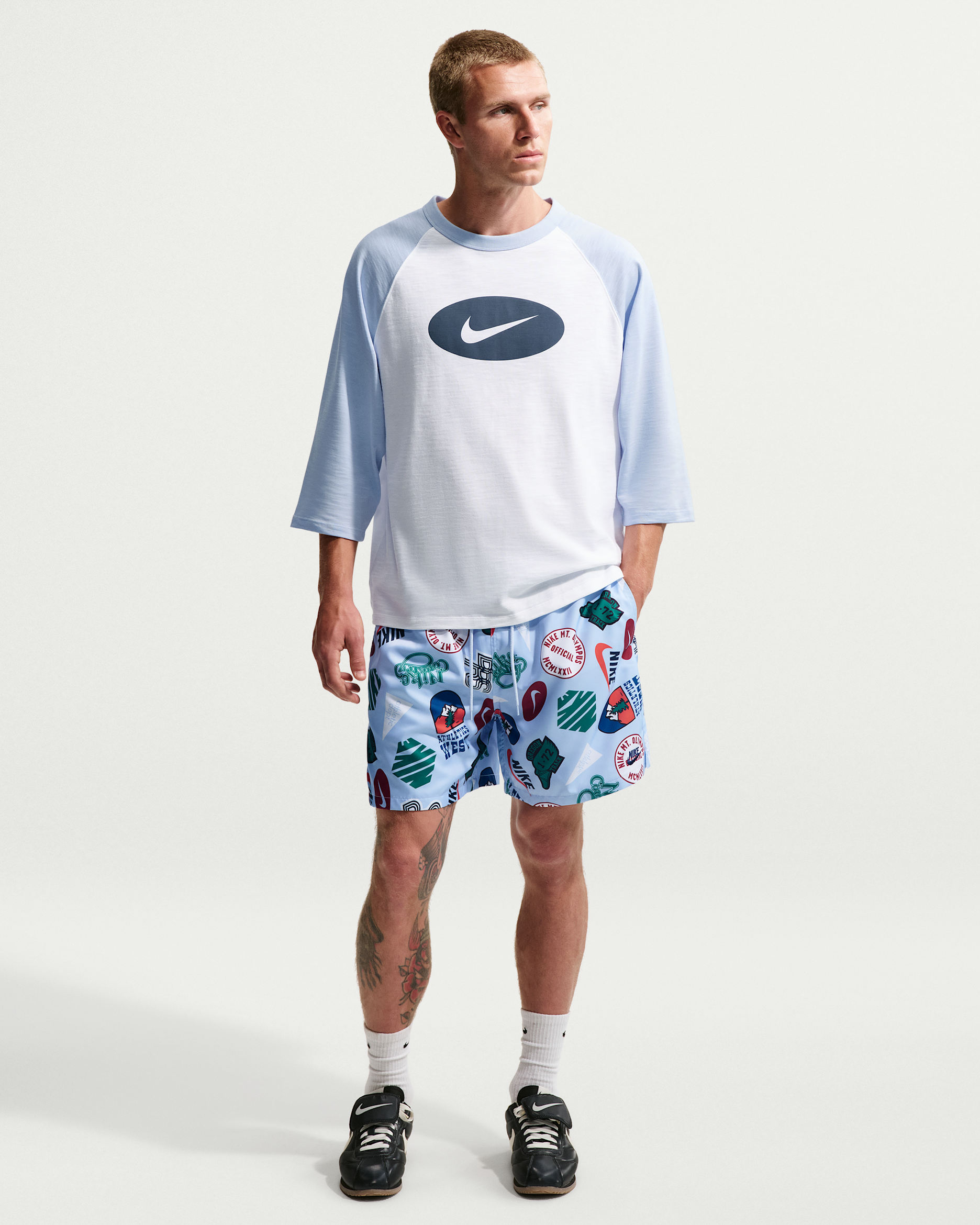 Nike Sportswear Club Men's Woven Flow Shorts - Hydrogen Blue/Obsidian