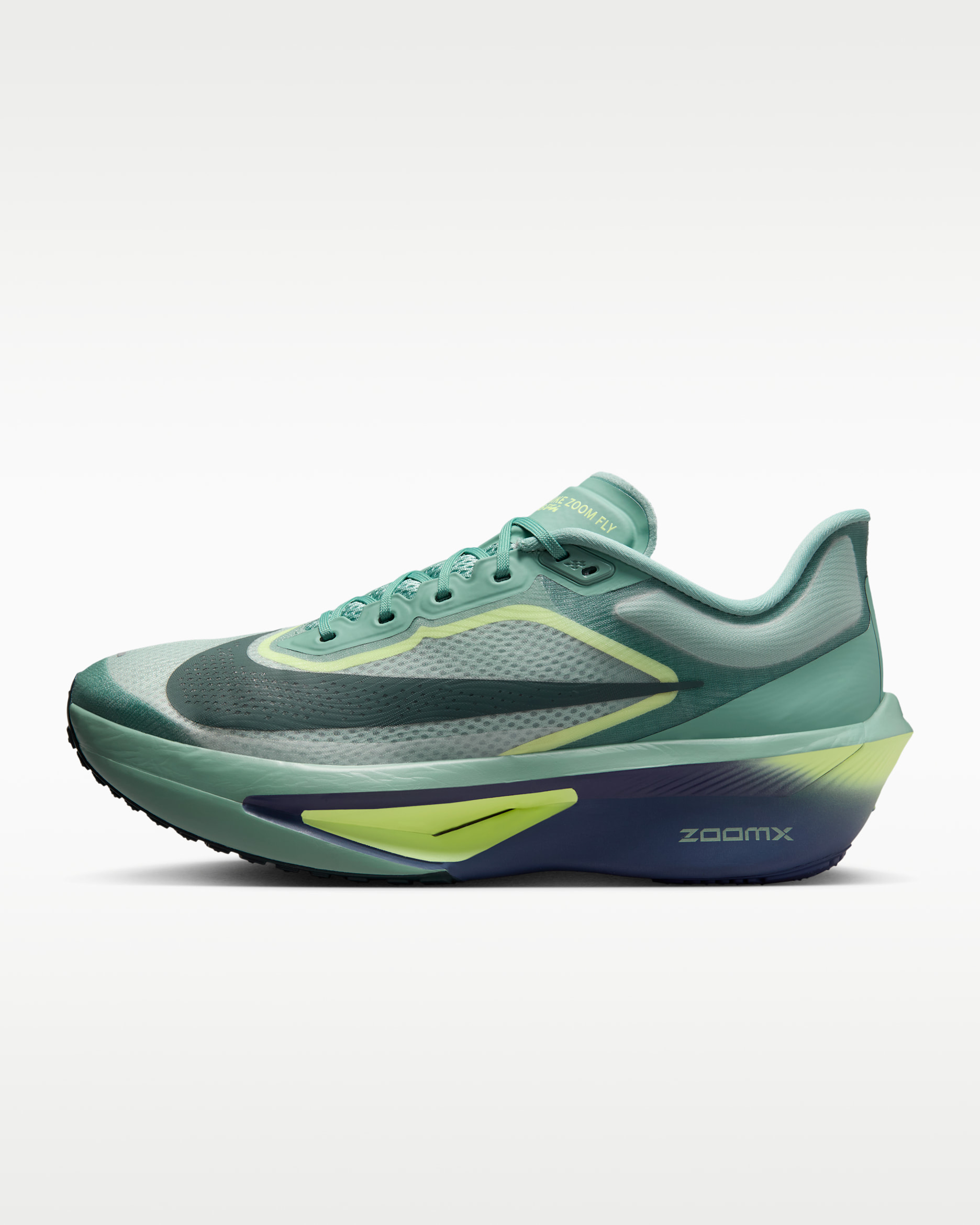 Nike Zoom Fly 6 Men's Road Racing Shoes - Cannon/Light Silver/Cobalt Bliss/Seaweed
