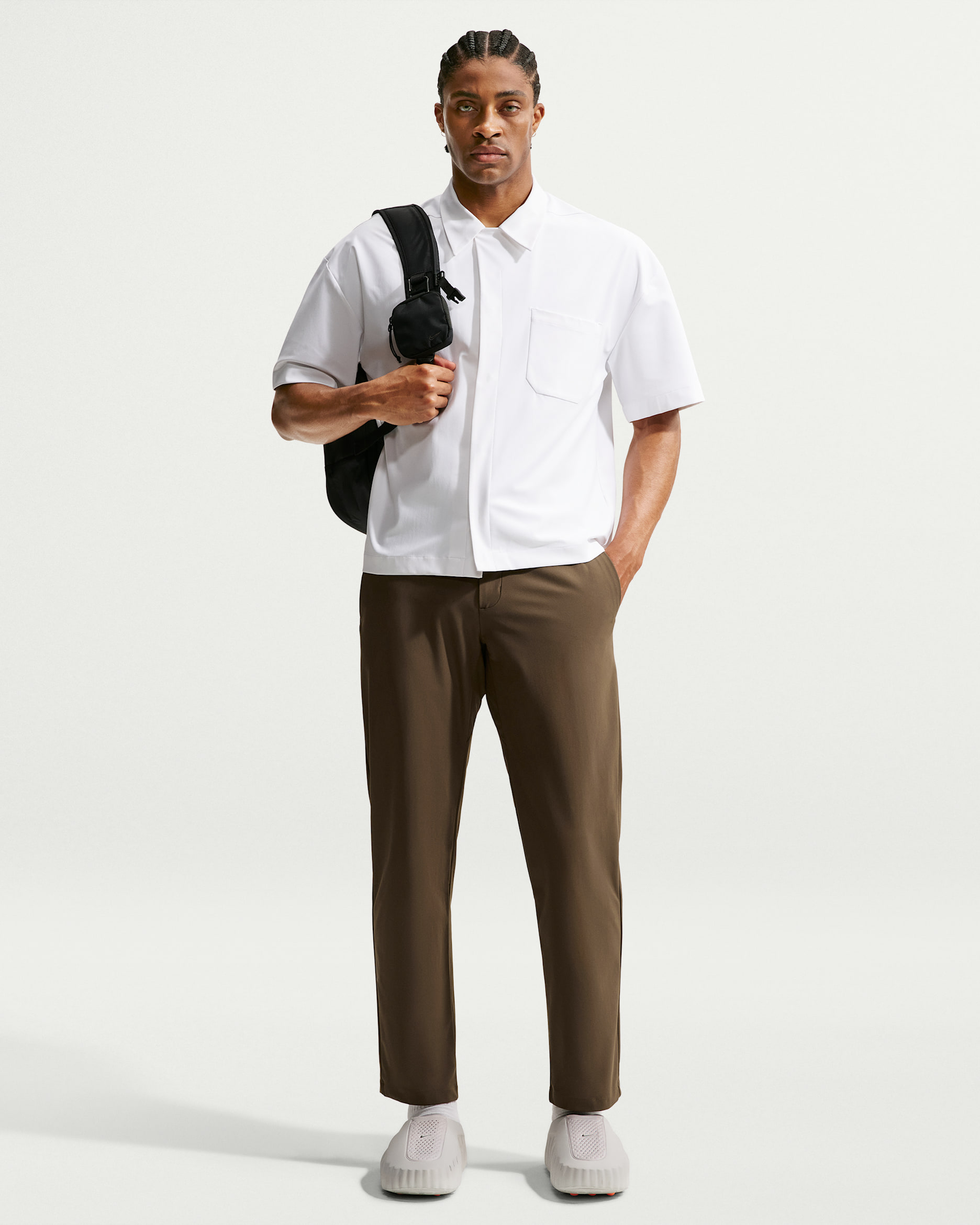 Nike 24.7 PerfectStretch Men's Dri-FIT Regular Chino Trousers - Dark Hazel/Black/Velvet Brown