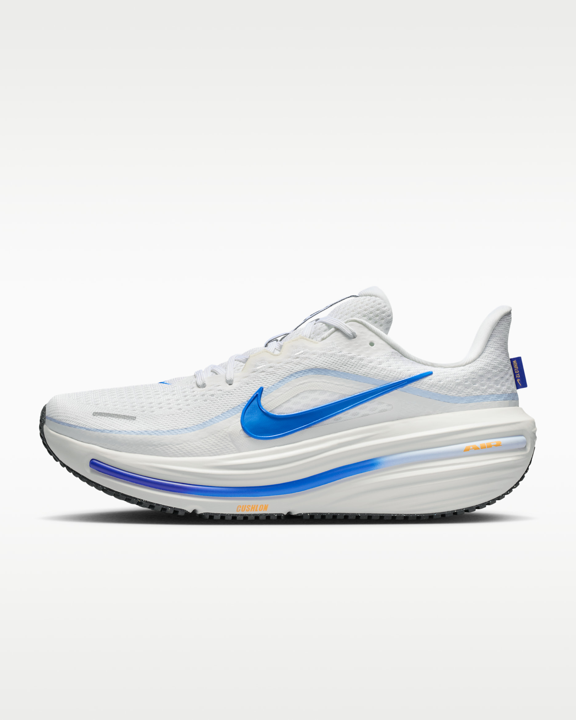 나이키 윈플로 12 남성 로드 러닝화 - 화이트/오프 화이트/래피스/블루 크리스털