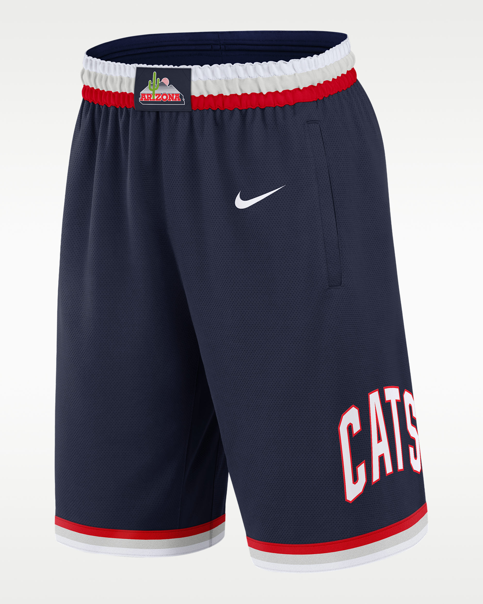 Shorts universitarios Nike Dri-FIT para hombre Arizona Replica Basketball - Azul marino