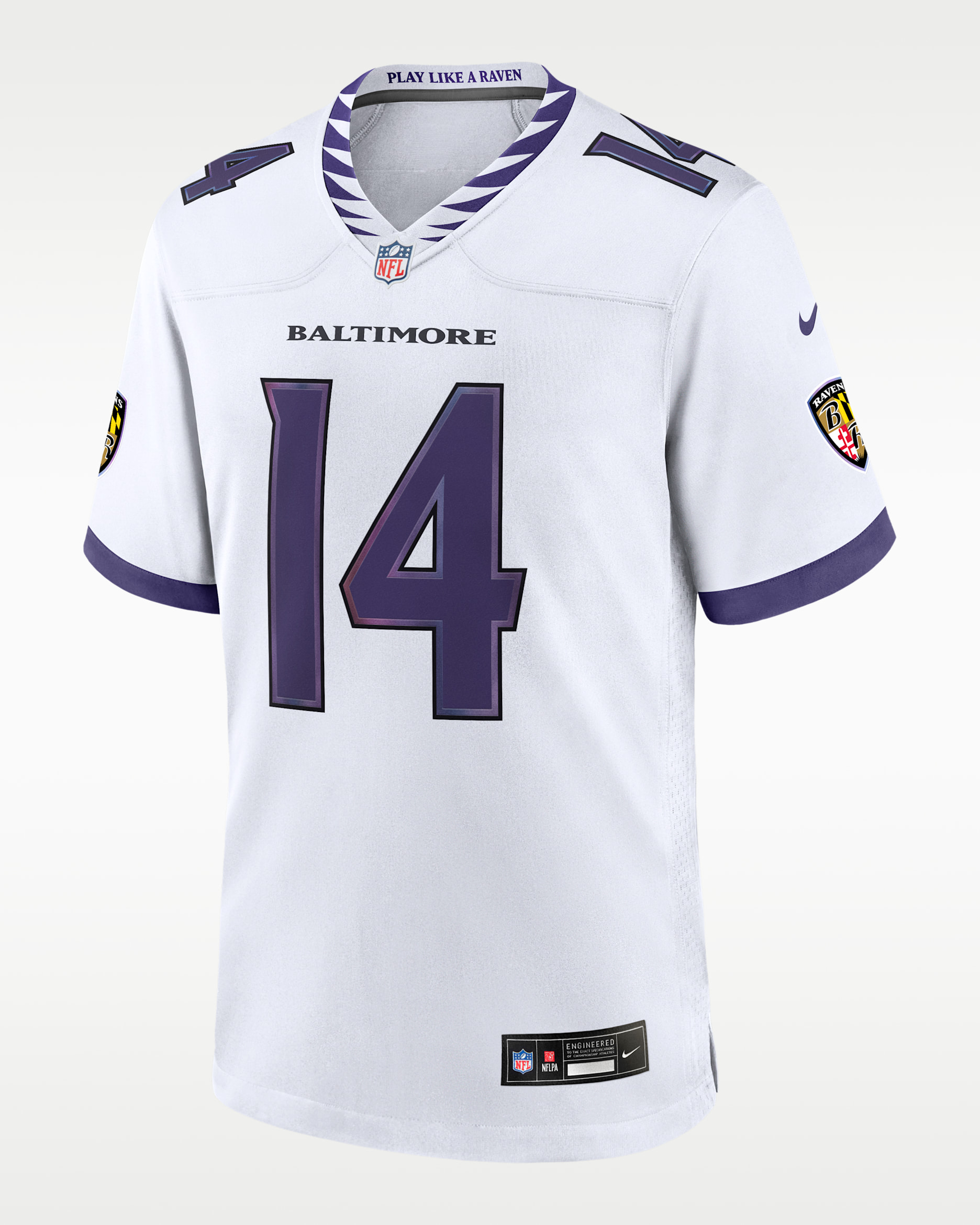 Kyle Hamilton Baltimore Ravens Men's Nike NFL Game Jersey - White
