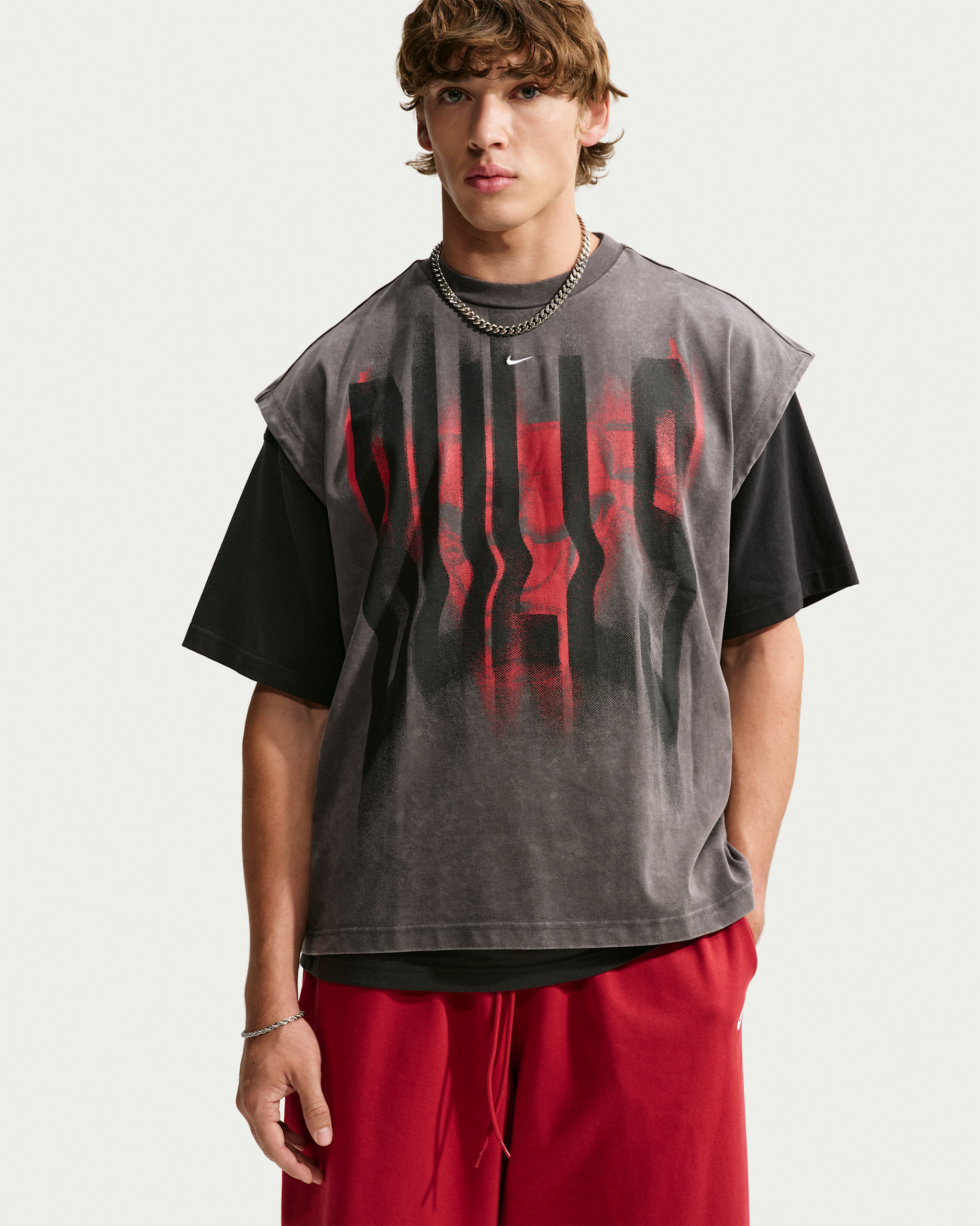 Camiseta de básquetbol sin mangas Nike para hombre Chicago Bulls Standard Issue - Gris hierro/Blanco