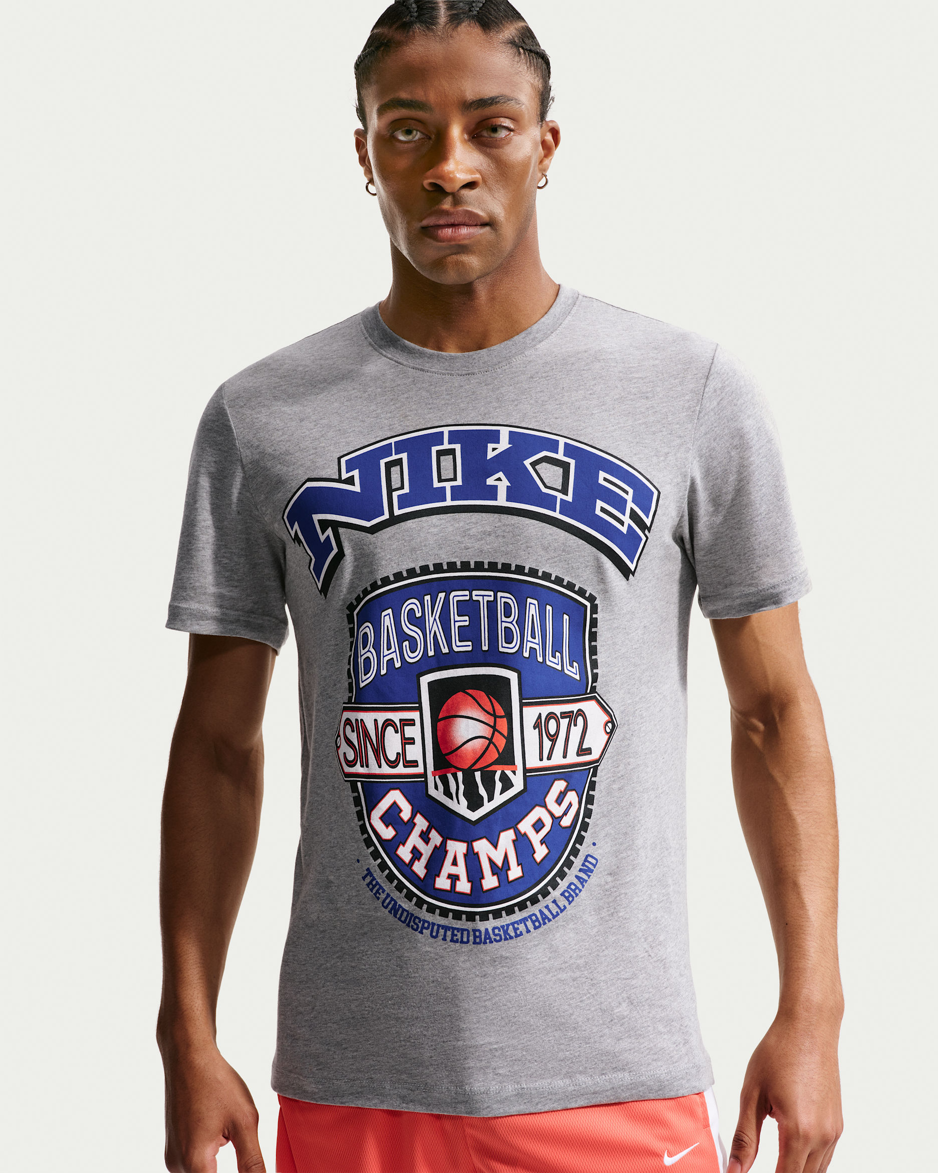 Nike Basketball-T-shirt til mænd - Dark Grey Heather