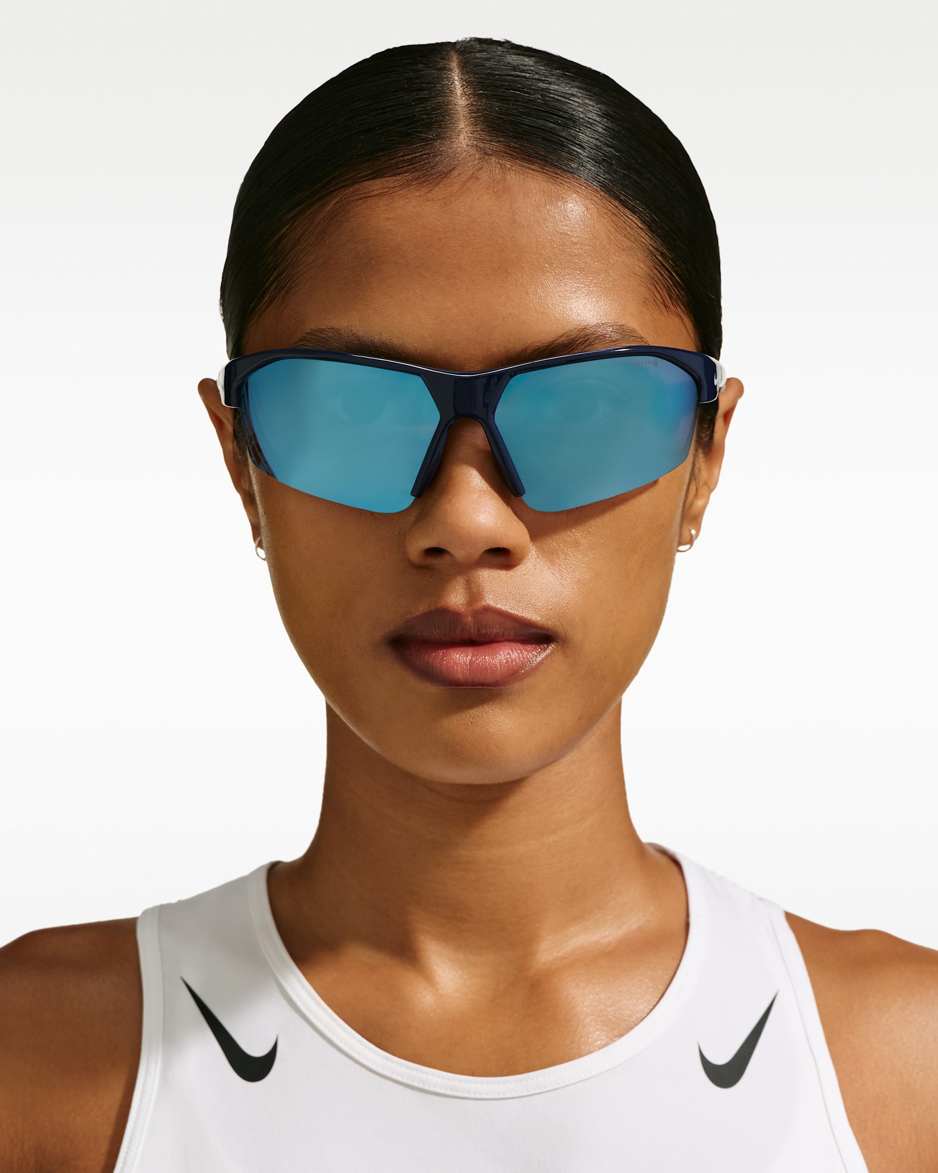 Okulary przeciwsłoneczne Nike Cadence Duo Mirrored - Midnight Navy/Palest Purple