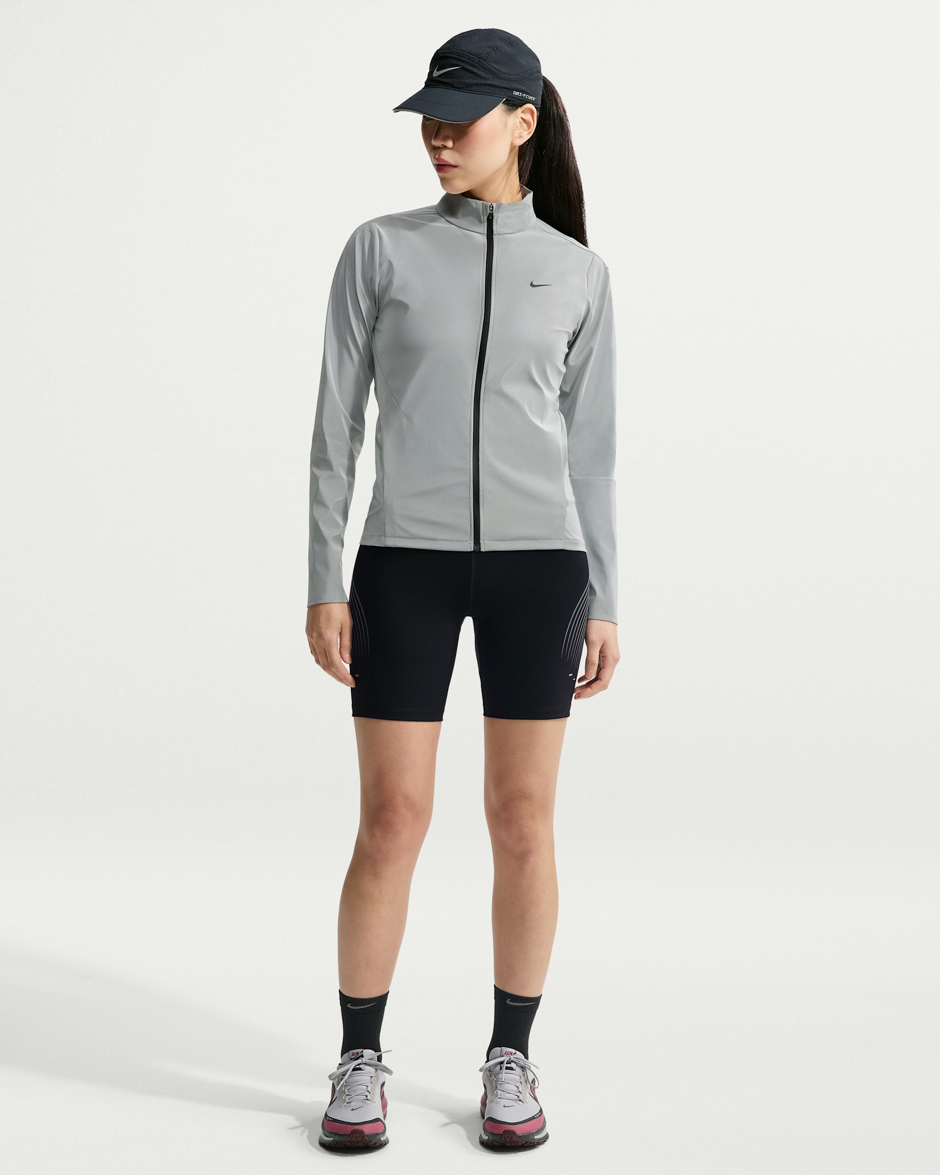 Nike Swift Women's High-Waisted 18cm (Approx.) Running Shorts - Black/Anthracite