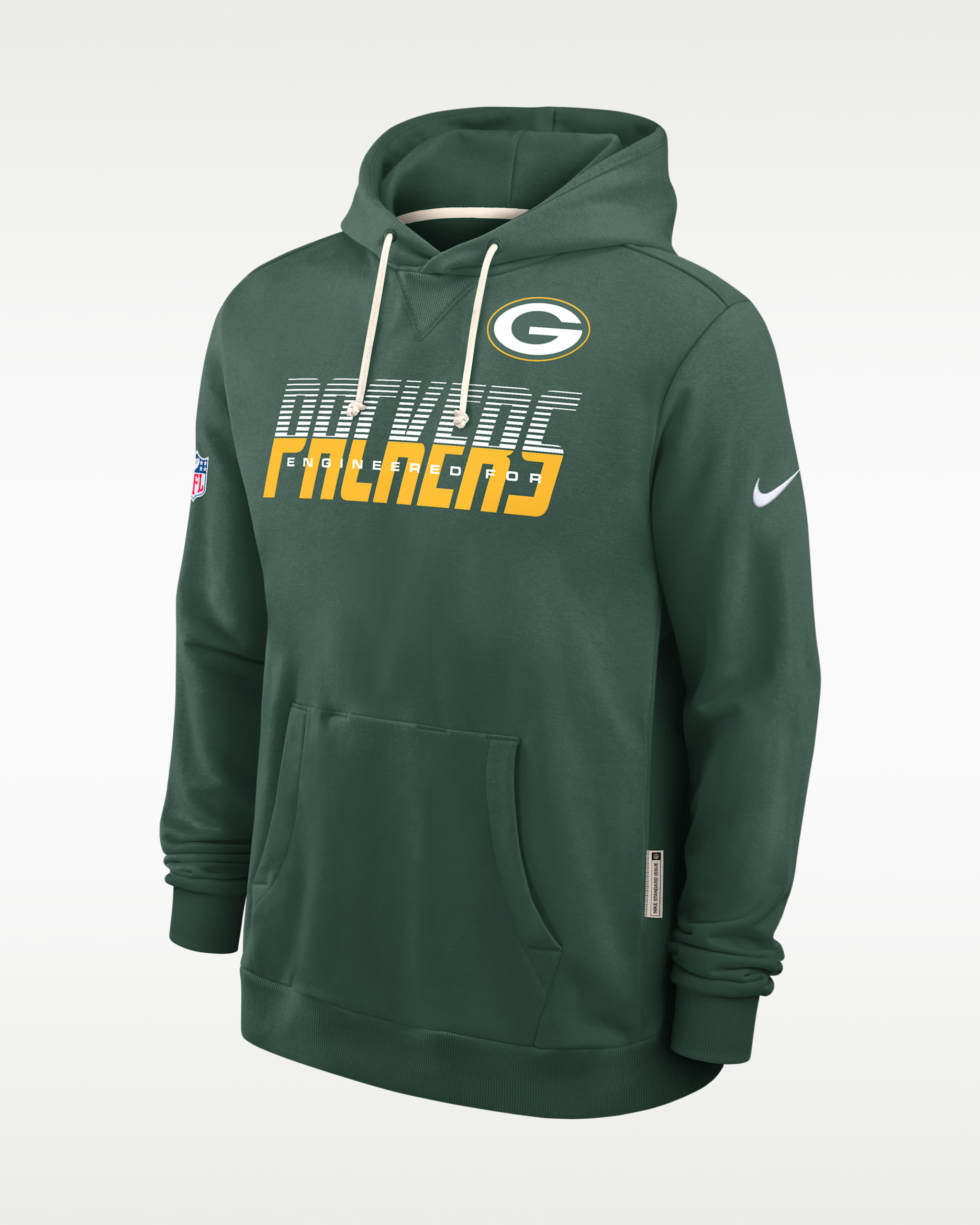 Green Bay Packers Sideline Standard Issue Men's Nike Dri-FIT NFL Pullover Hoodie - Green