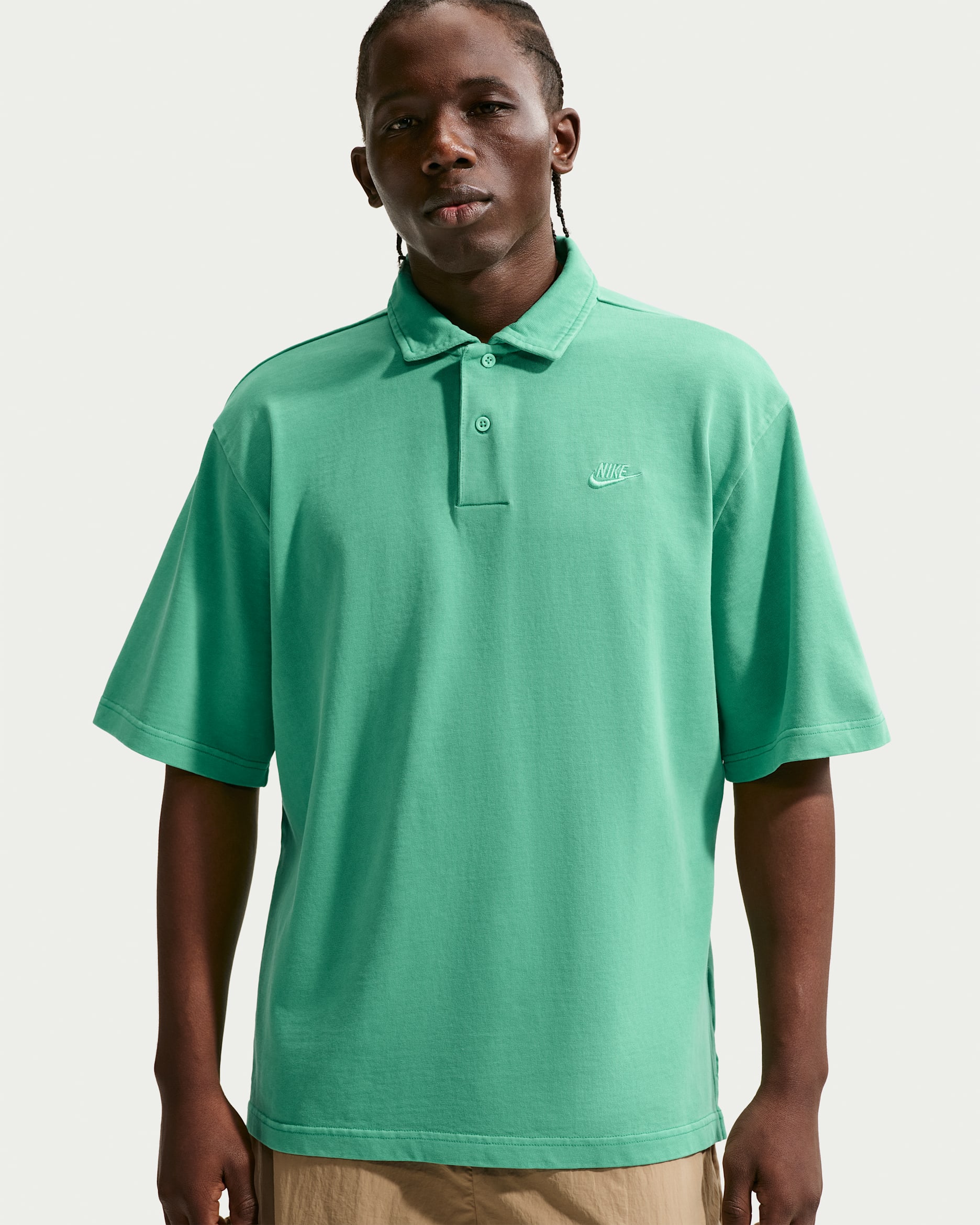 Nike Sportswear Club Men's Jersey Polo - Malachite