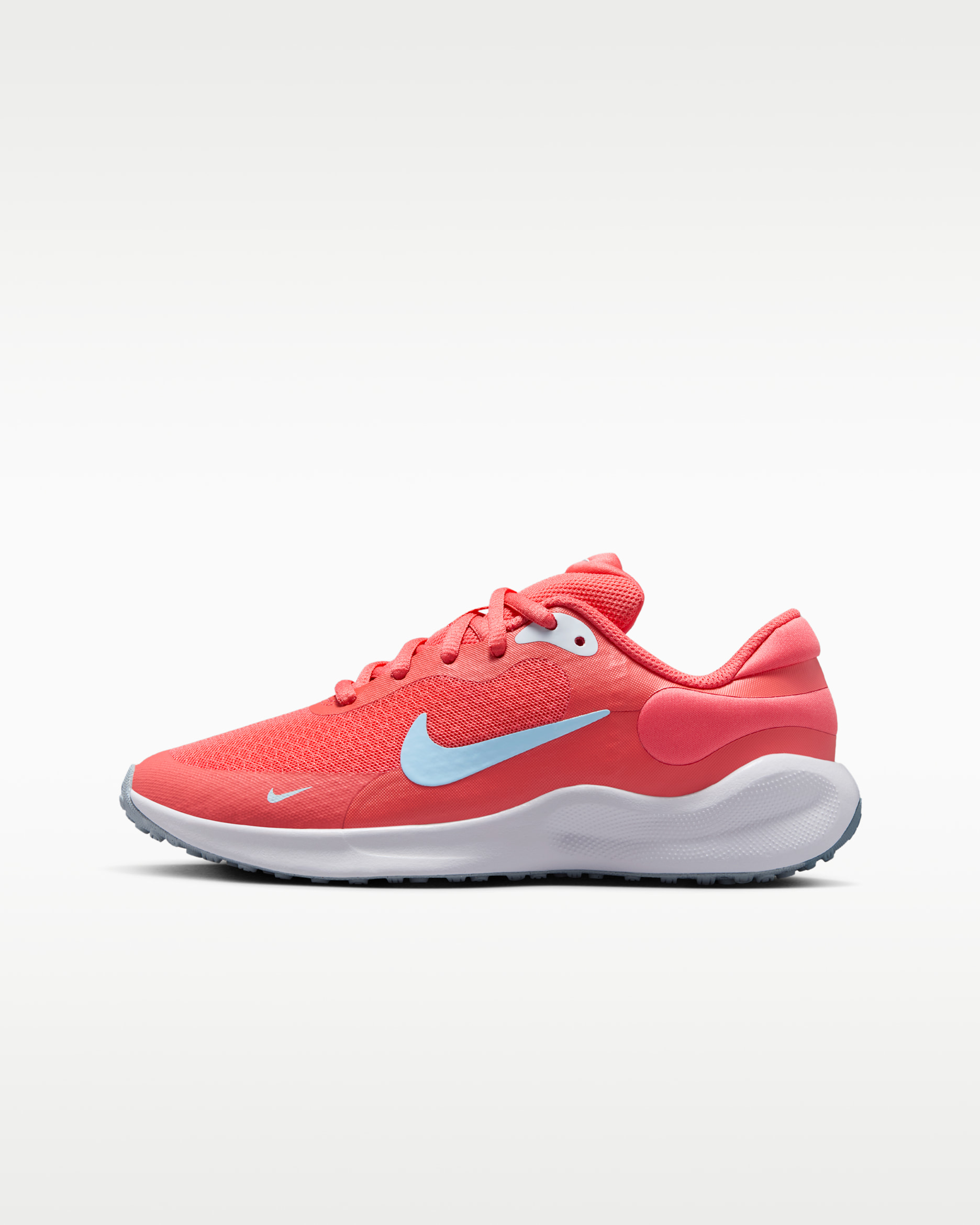 Tenis de correr en pavimento para niños grandes Nike Revolution 7 - Brasa mágica/Tinte azul/Blanco/Azul psíquico