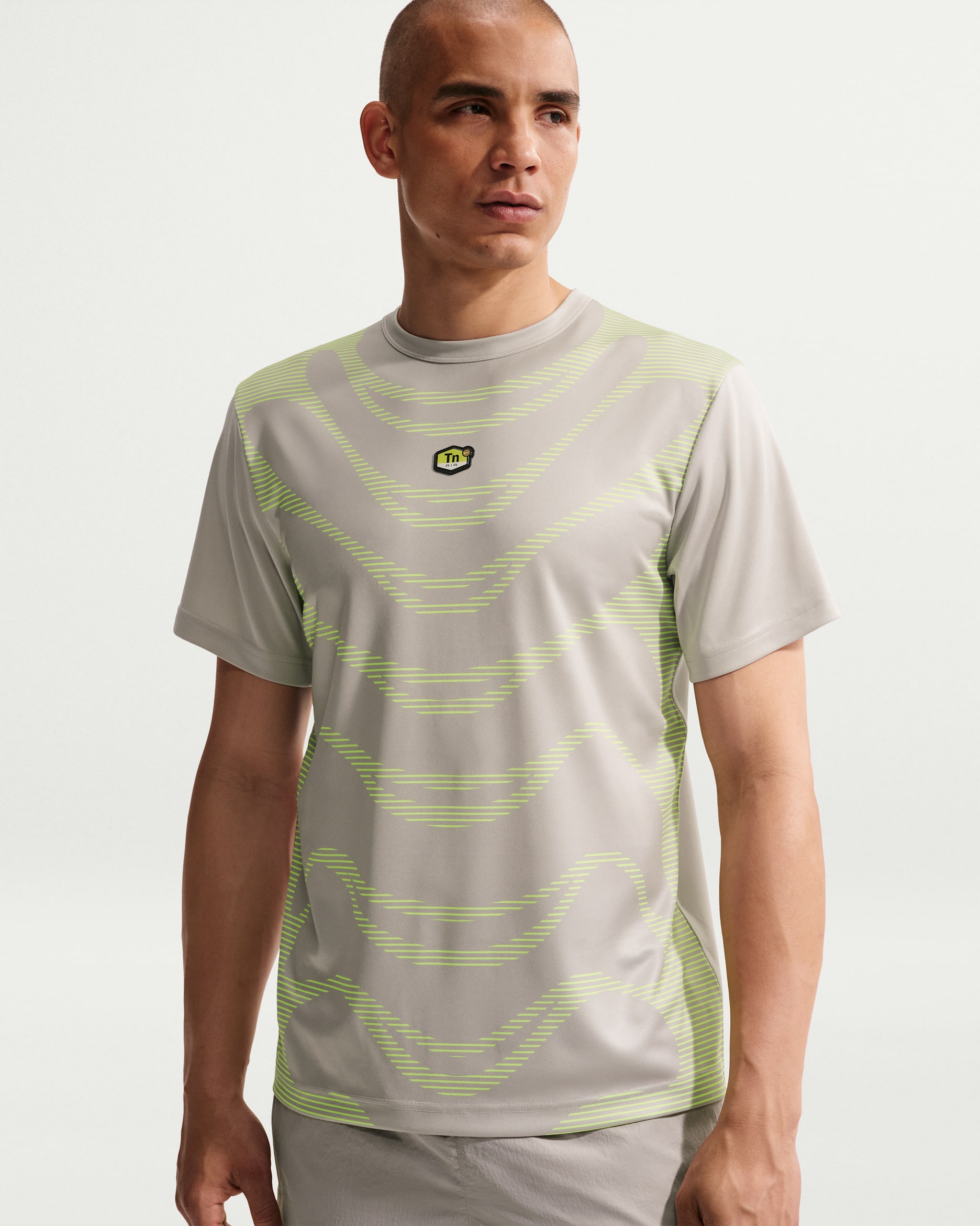 Nike Sportswear Tuned Air Men's Football Shirt - College Grey/Neon Yellow