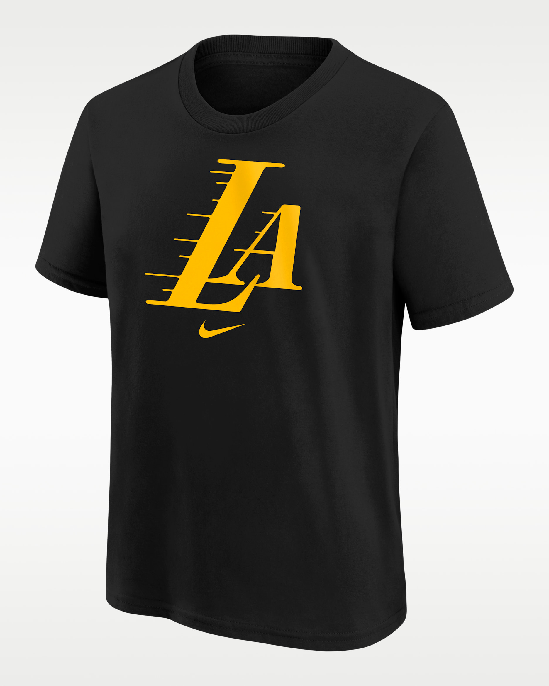 Los Angeles Lakers Essential City Edition Big Kids’ Short-Sleeve T-Shirt - Black
