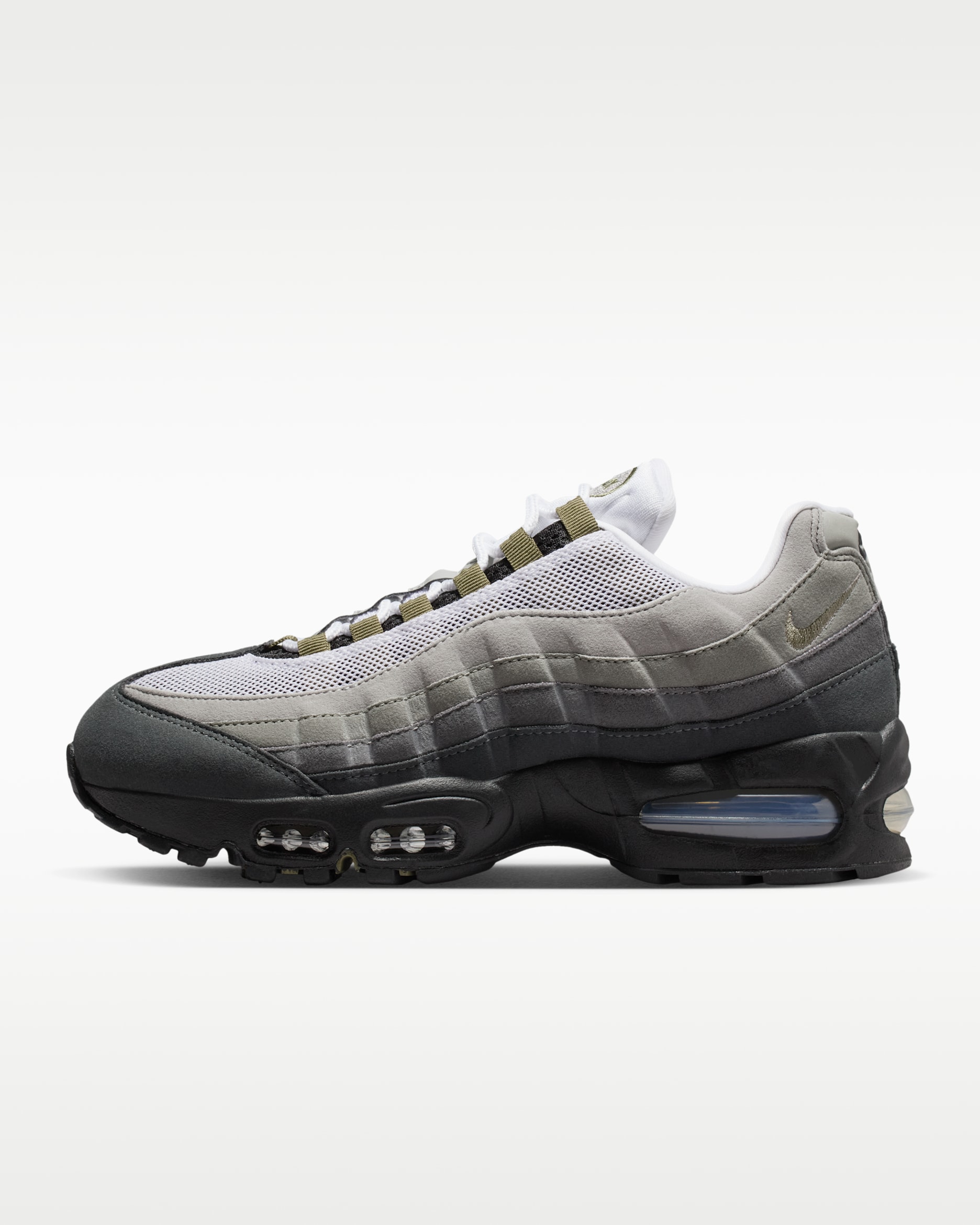 Tenis para mujer Nike Air Max 95 OG - Negro/Blanco/Reflejo plata/Oliva medio