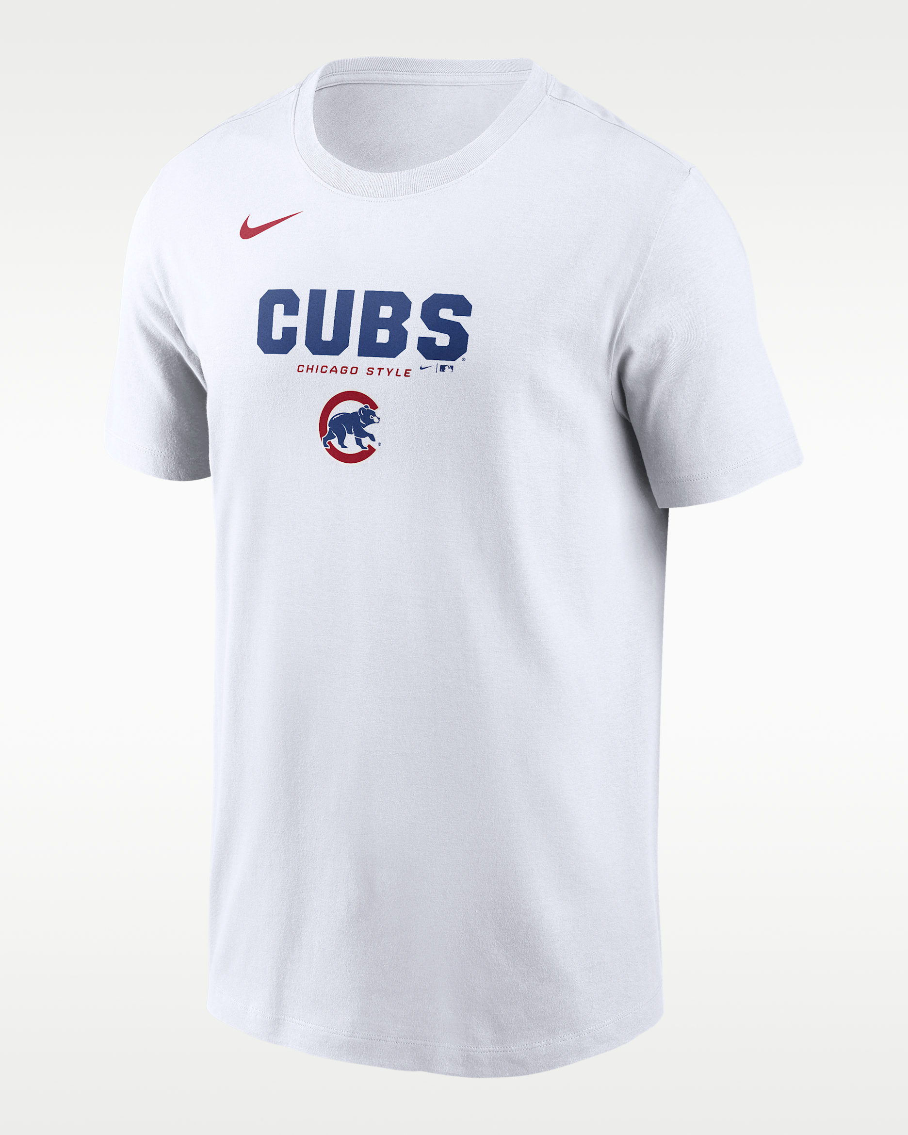 Chicago Cubs Bold Team Name Men's Nike MLB T-Shirt - White