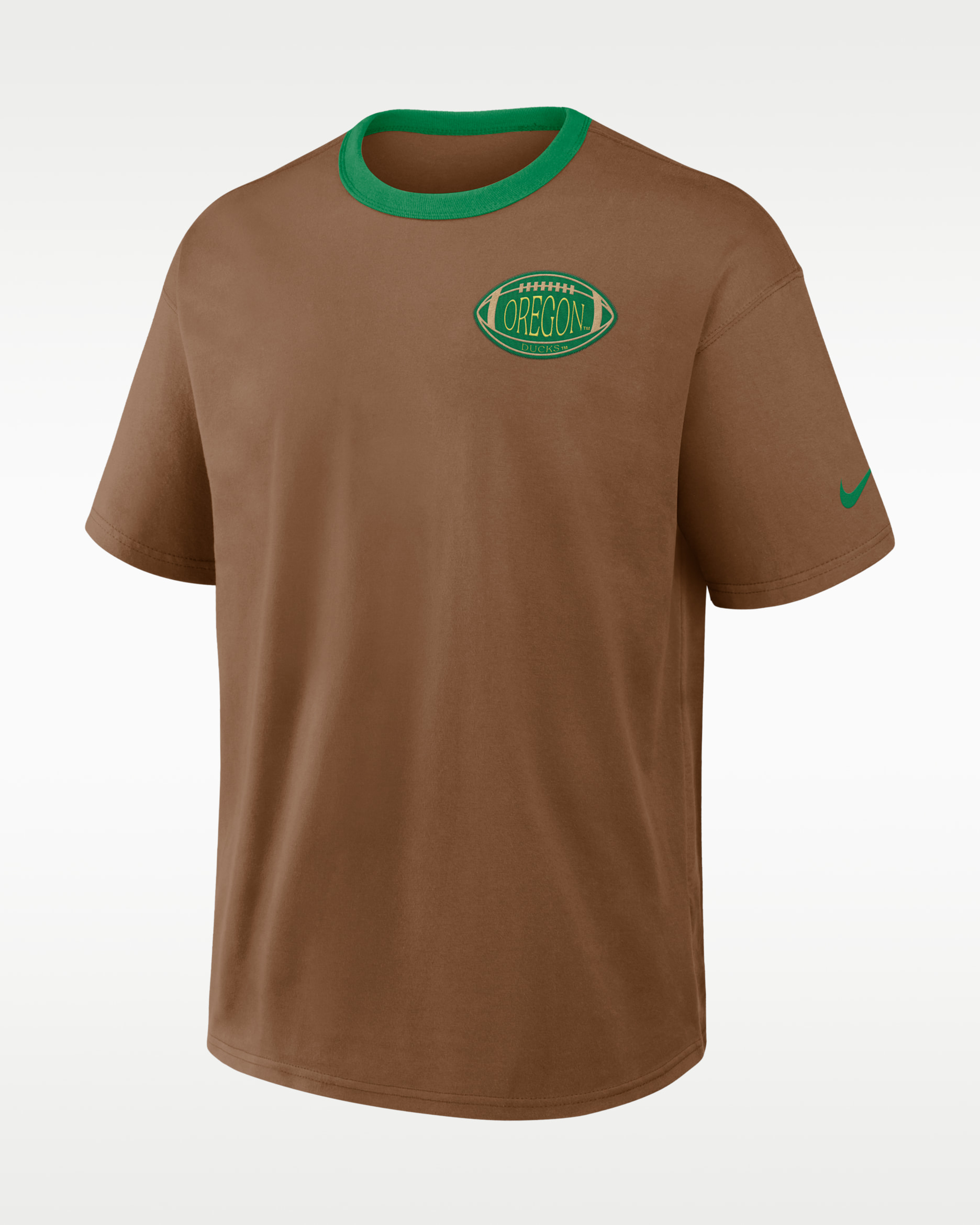 Oregon Academic Max90 Men's Nike College T-Shirt - Brown/Green