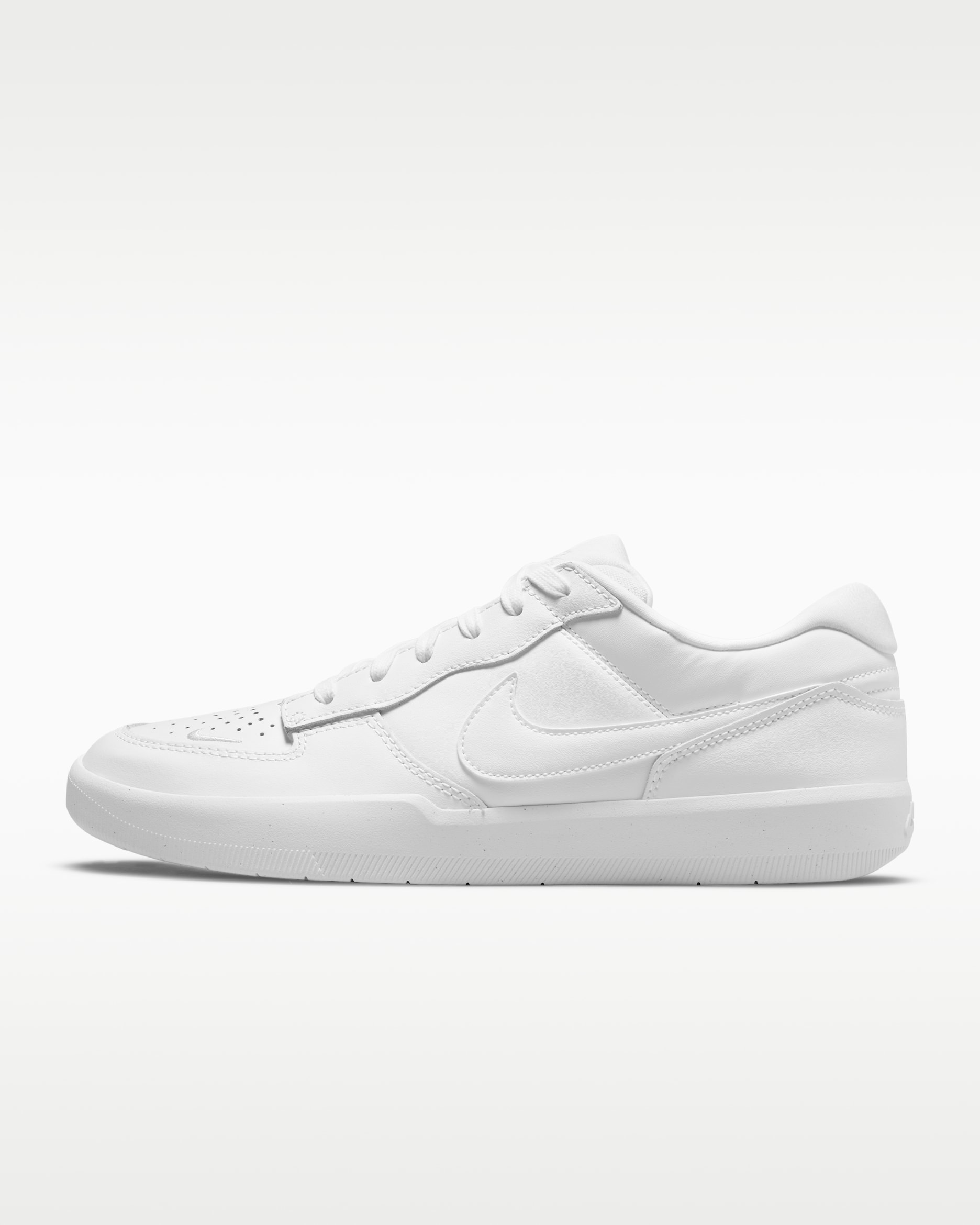 Nike SB Force 58 Premium Skate Shoe - White/White/White/White
