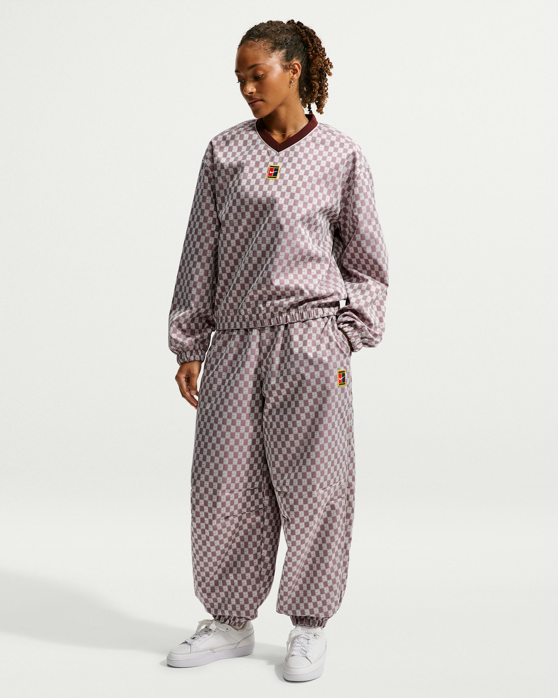 NikeCourt Court Collection Women's Mid-Rise Loose Tennis Pants - Mystic Dates