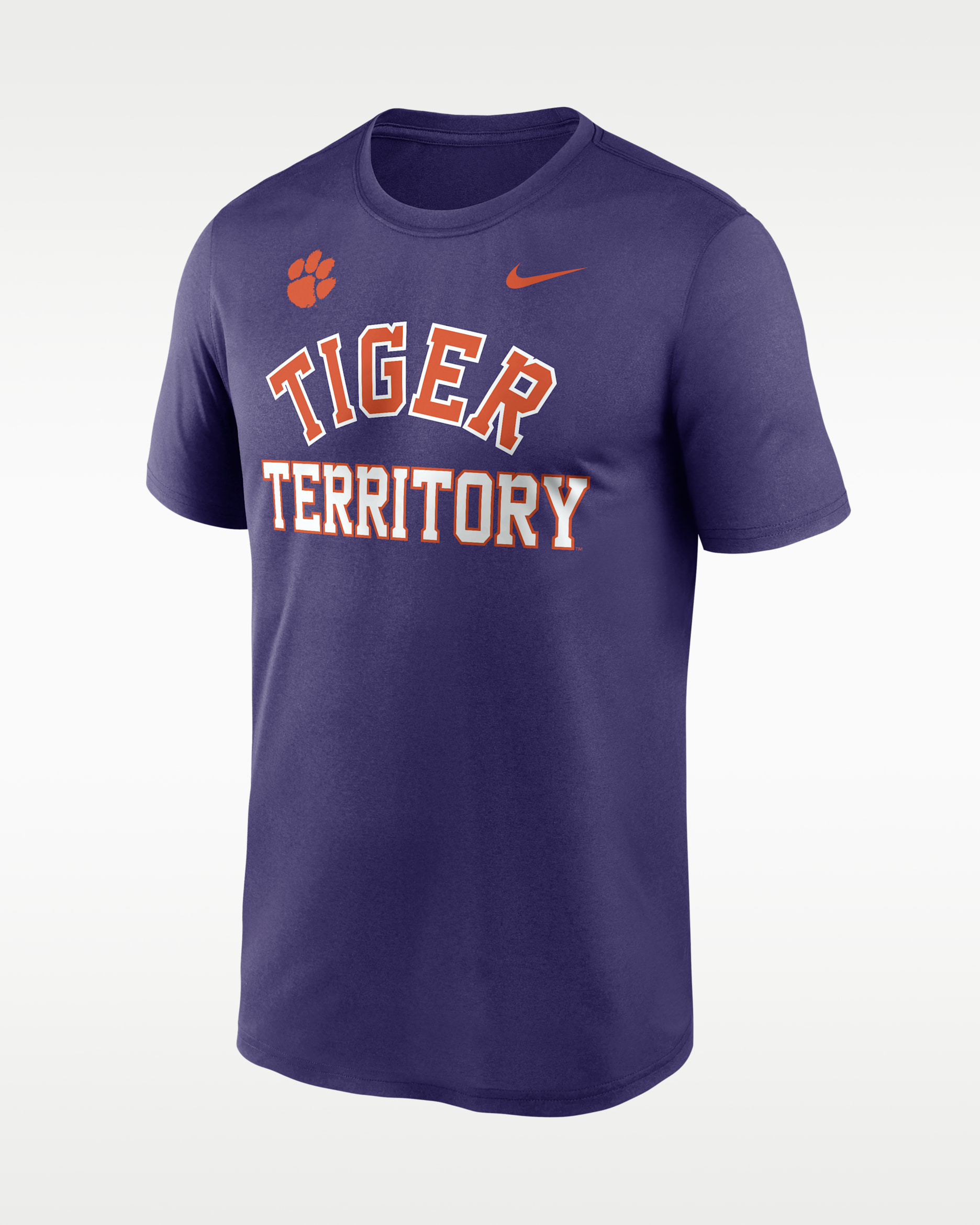 Clemson Primetime Arch Mantra Legend Men's Nike Dri-FIT College T-Shirt - Purple
