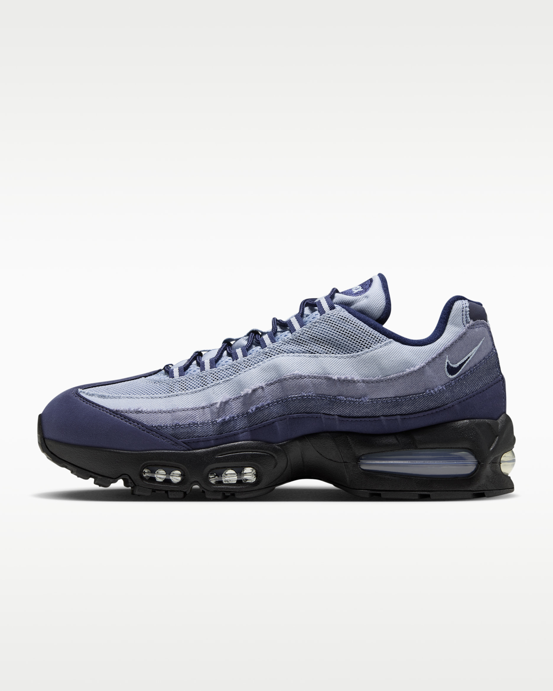Nike Air Max 95 Older Bubble Men's Shoes - Ashen Slate/Midnight Navy/Light Armoury Blue/Light Armoury Blue