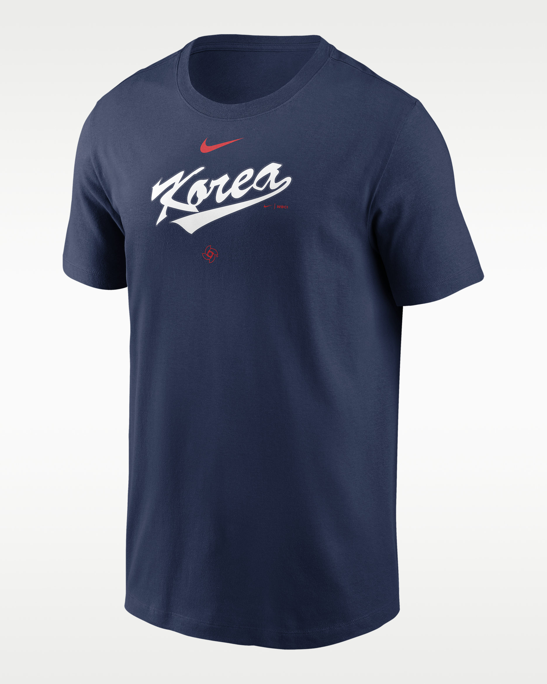 Korea National Baseball Team 2026 World Baseball Classic Wordmark Men's Nike T-Shirt - Navy
