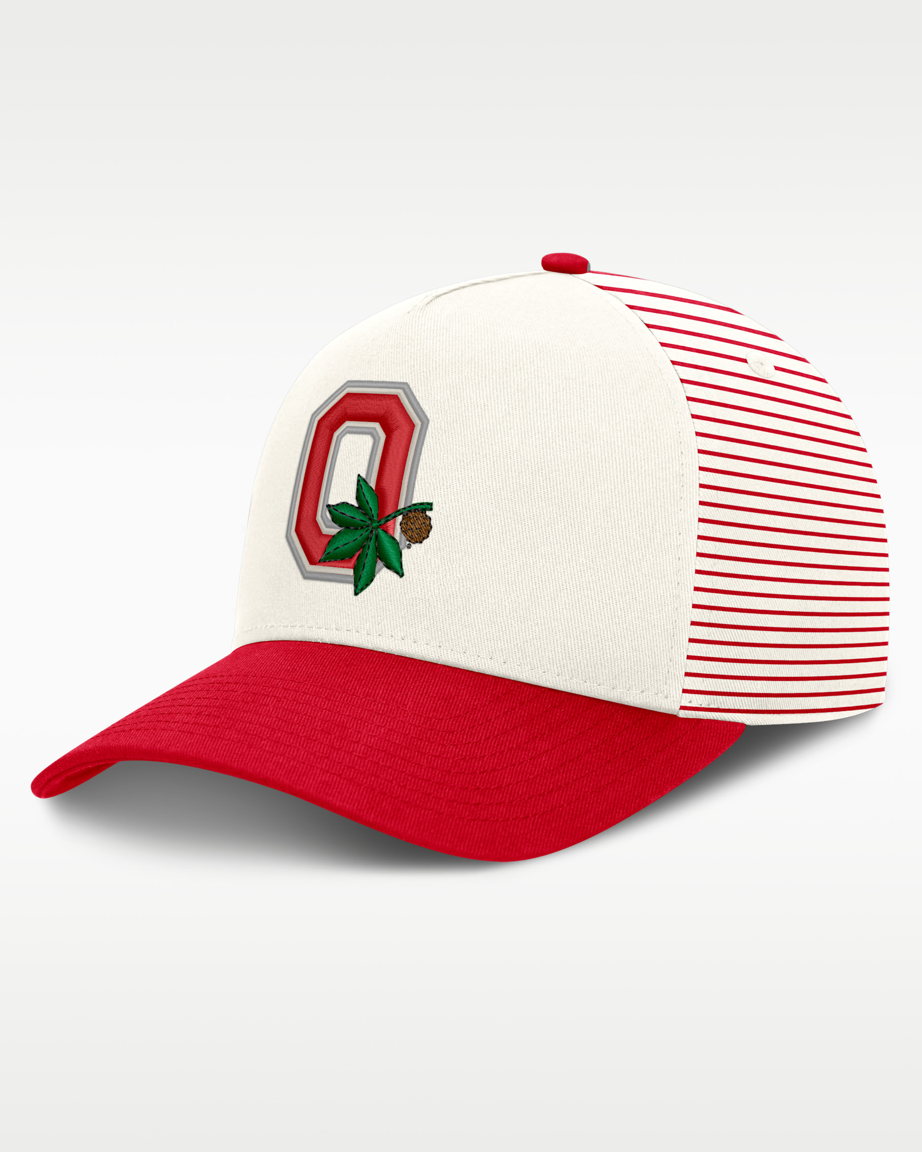 Ohio State Rise Men's Nike Dri-FIT College A-Frame Adjustable Hat - White