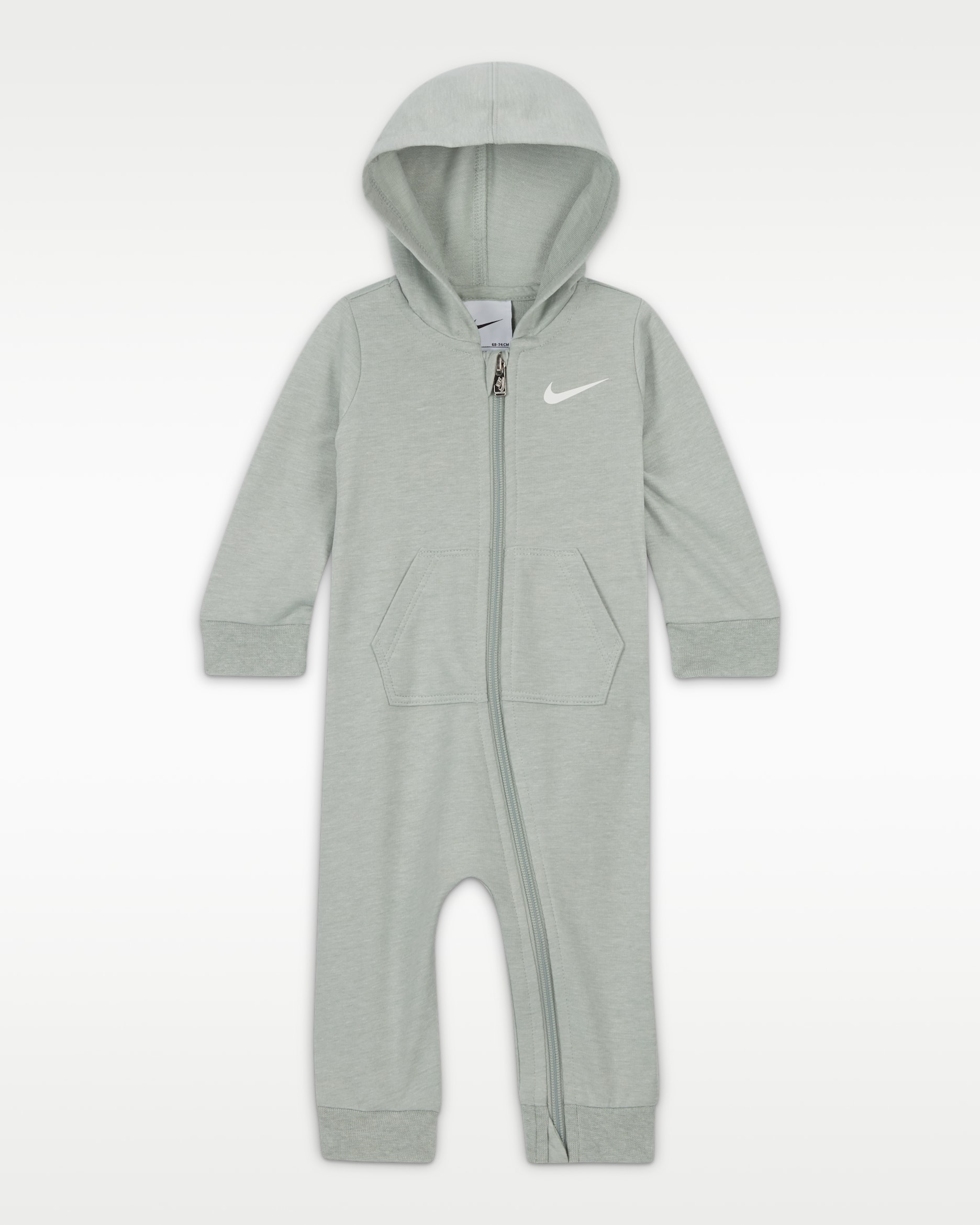 Coverall med huva Nike Baby Essentials för baby - Mica Green