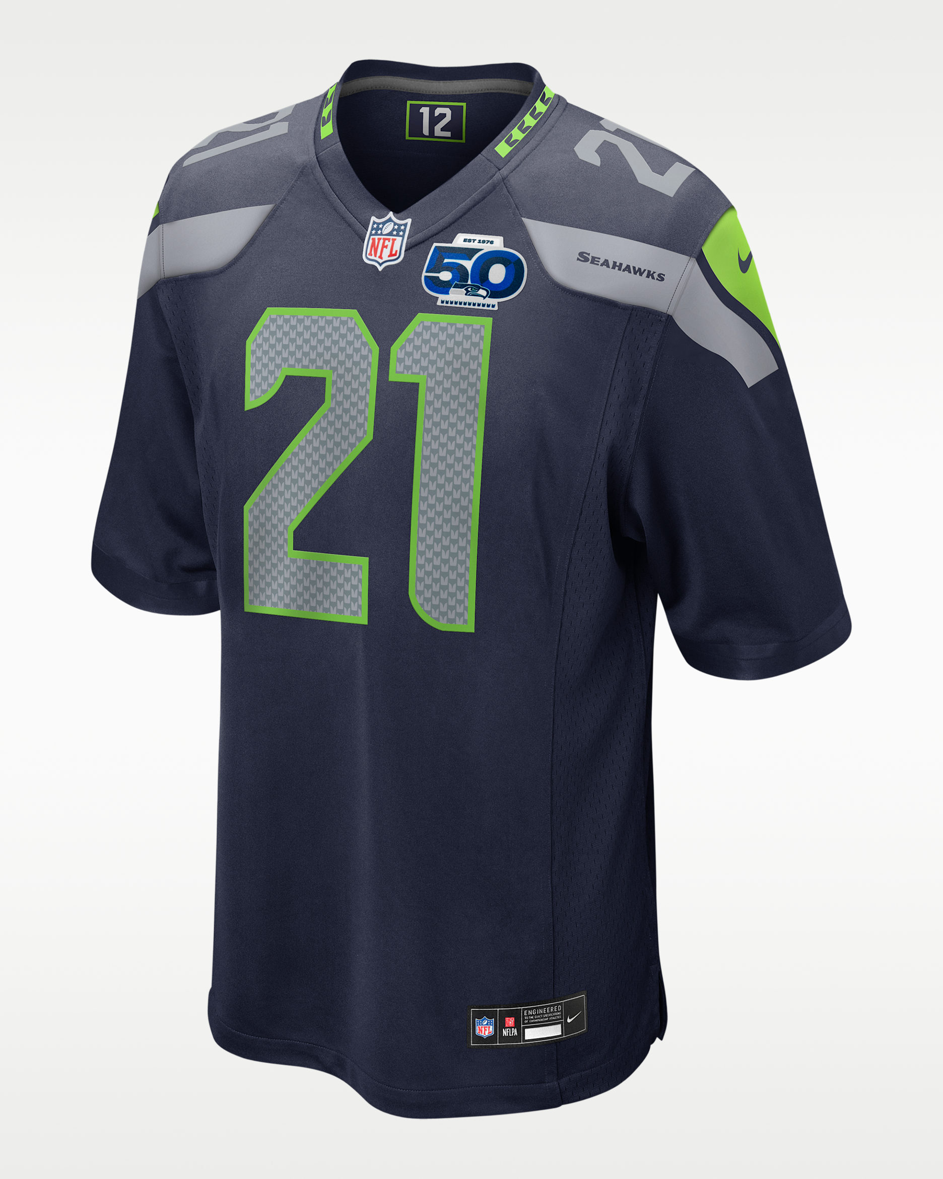 Devon Witherspoon Seattle Seahawks 50th Anniversary Men's Nike NFL Game Jersey - Navy