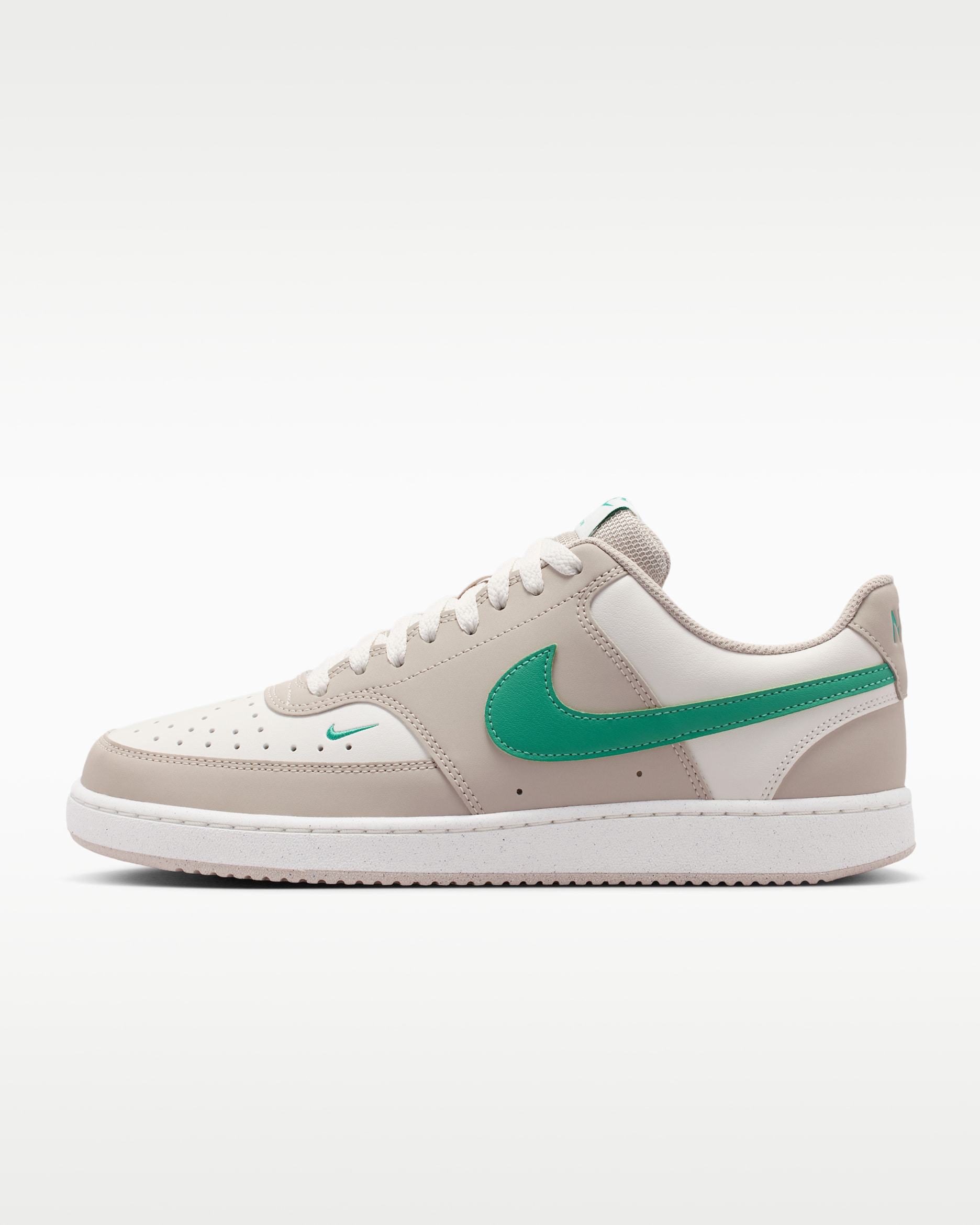 Nike Court Vision Low Men's Shoes - Sail/Cream II/Emerald Green