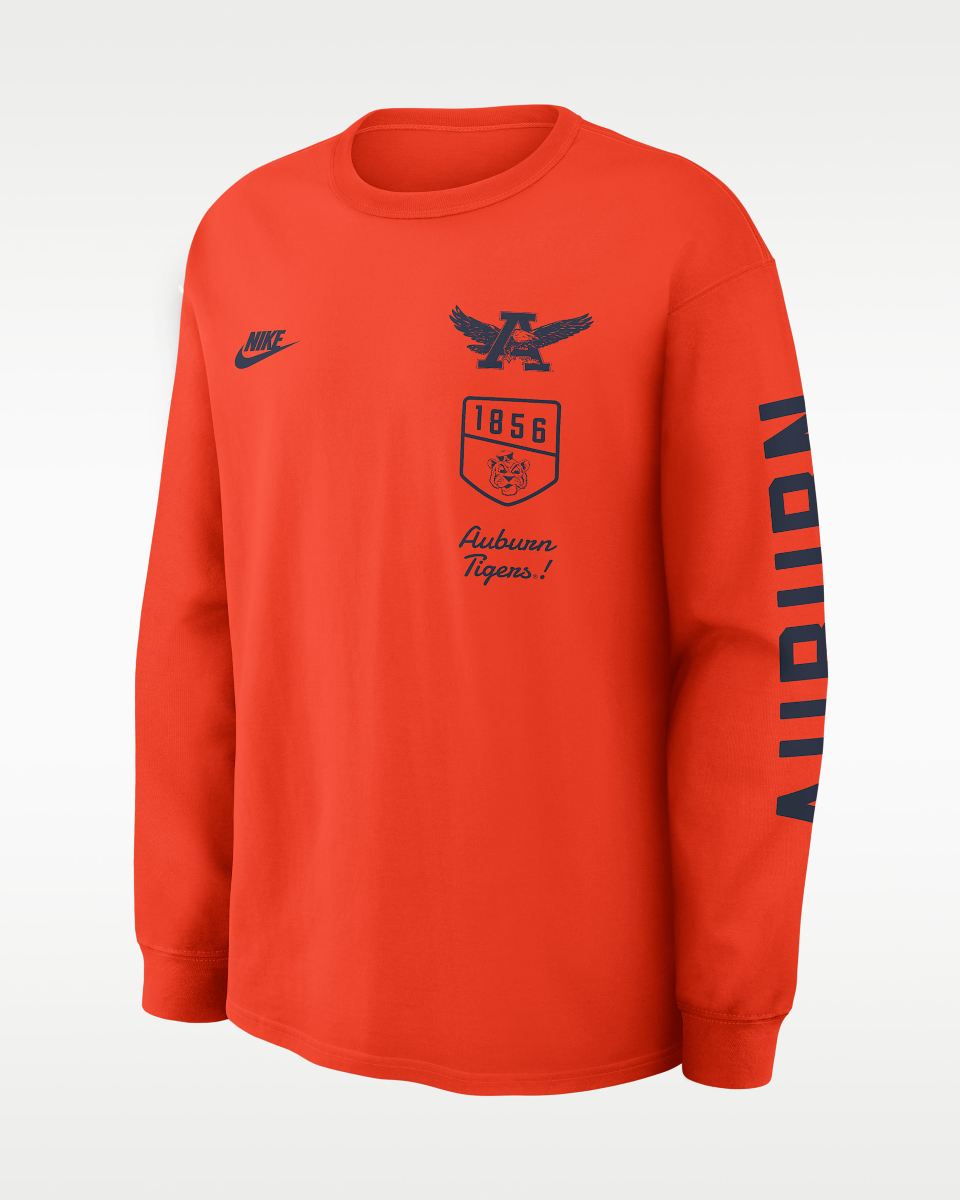 Auburn Legacy Men's Nike College Long-Sleeve T-Shirt - Orange
