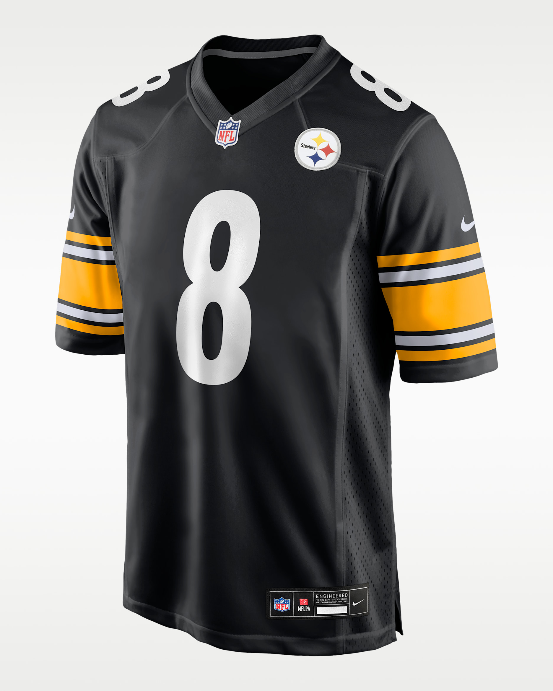 Jersey Nike de la NFL Game para hombre Aaron Rodgers Pittsburgh Steelers - Negro