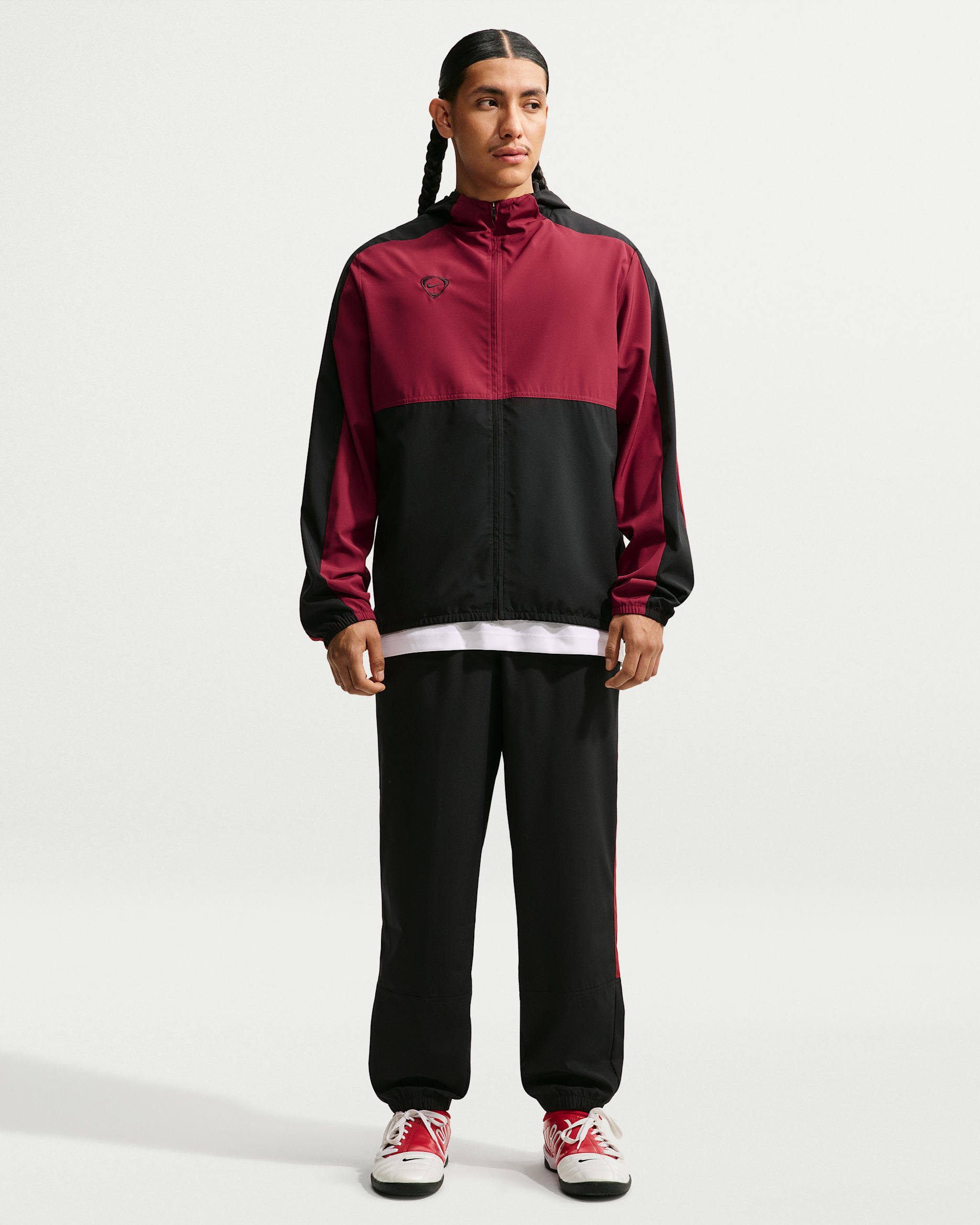 Pantalon de survêtement de foot tissé Dri-FIT Nike Strike pour homme - Noir/Team Red/Team Red
