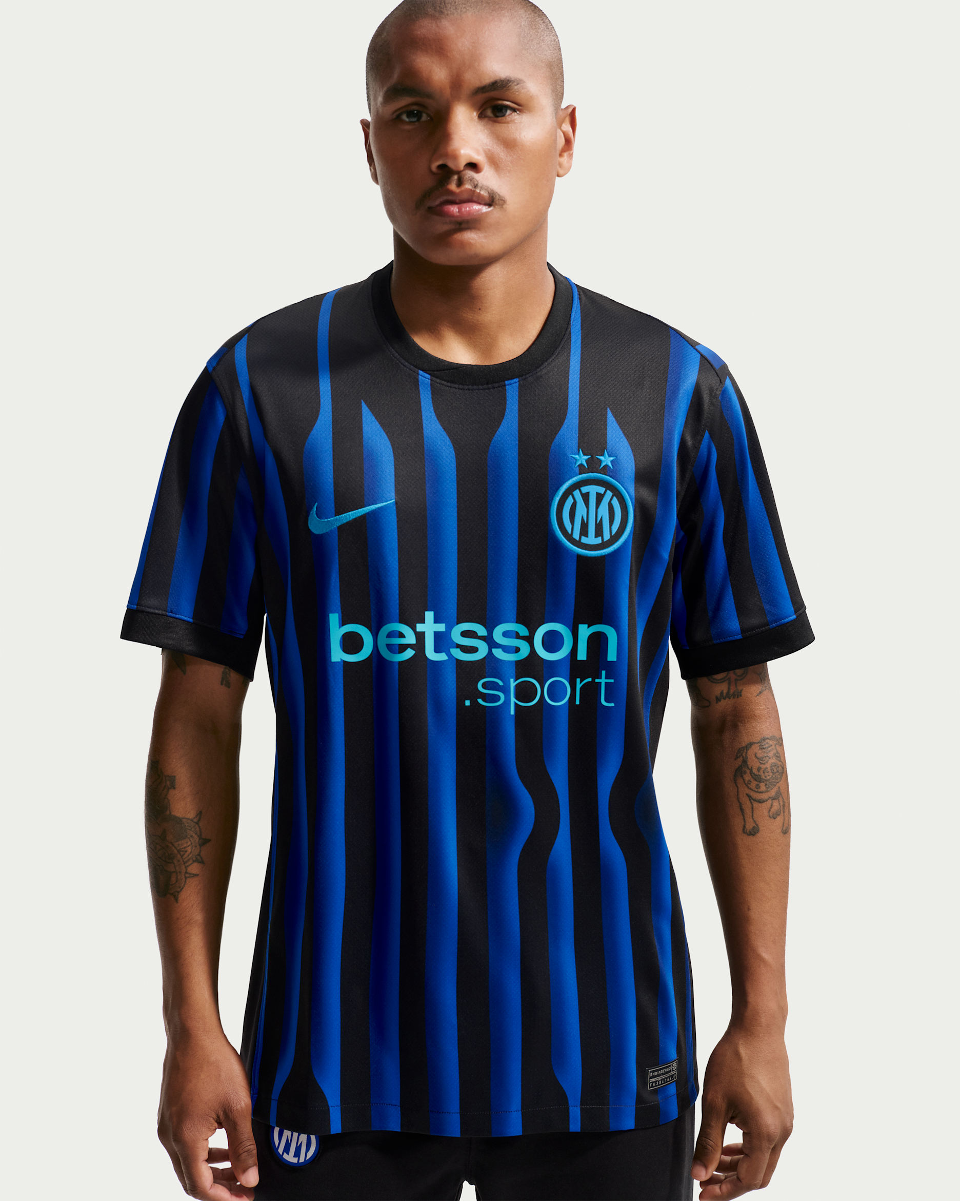 Inter Milan 2025/26 Stadium Home Nike Dri-FIT Replica-fodboldtrøje til mænd - Lyon Blue/sort/Chlorine Blue