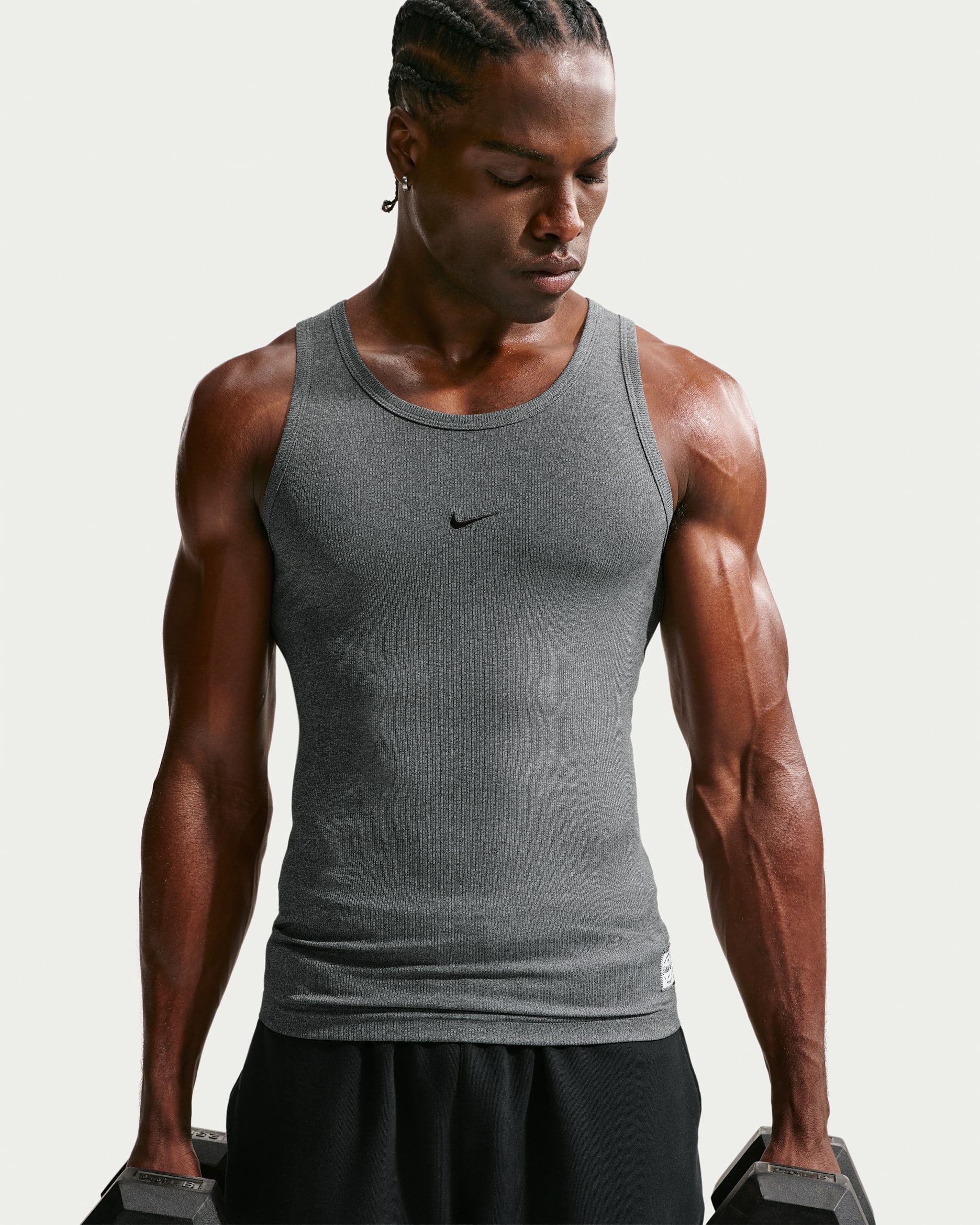 Canotta da training Nike N.A.C. – Uomo - Dark Smoke Grey/Smoke Grey/Heather/Nero