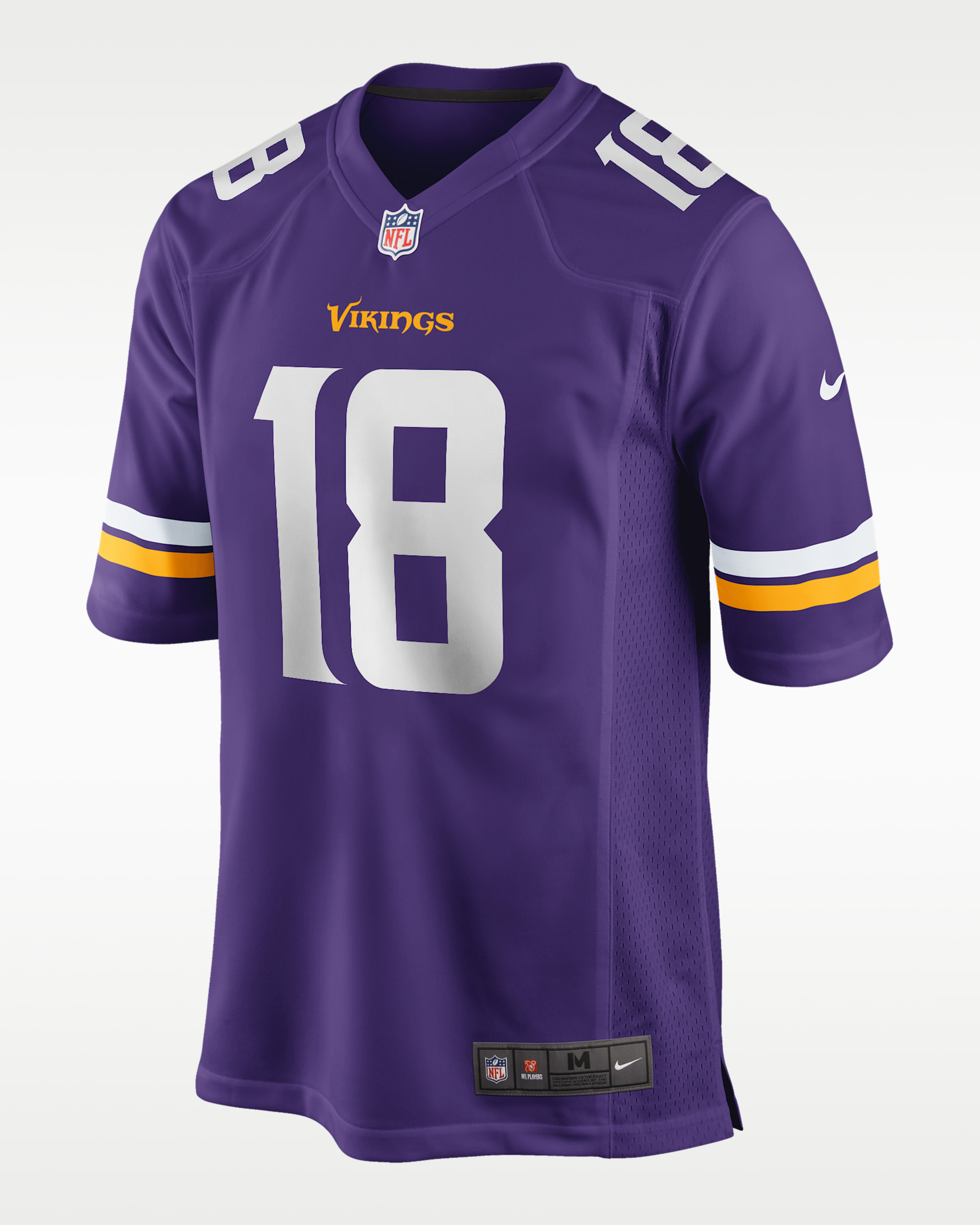 NFL Minnesota Vikings (Justin Jefferson) Men's Game Jersey - Court Purple